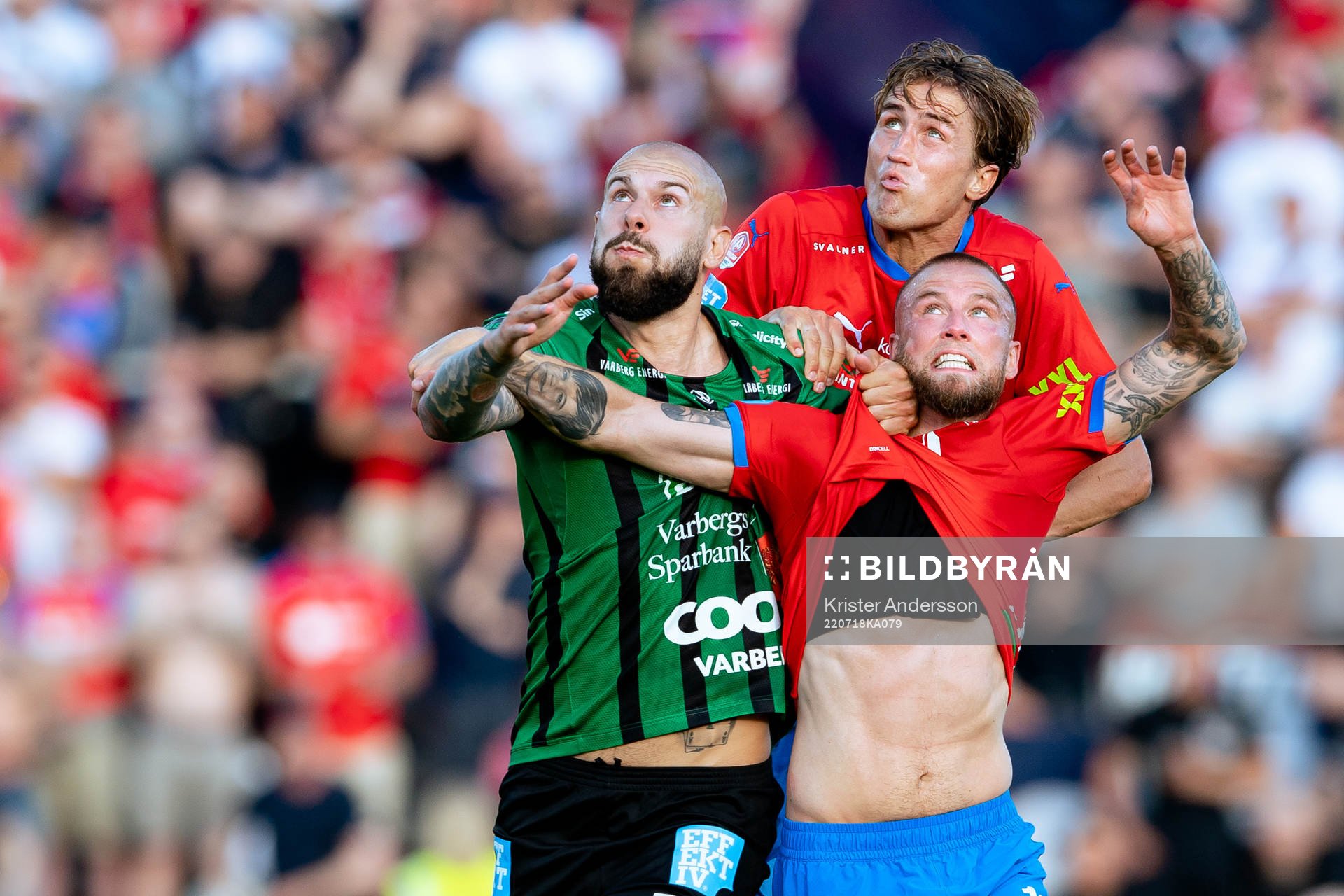 Varbergs Robin Simovic, Helsingborgs Thomas Rogne och