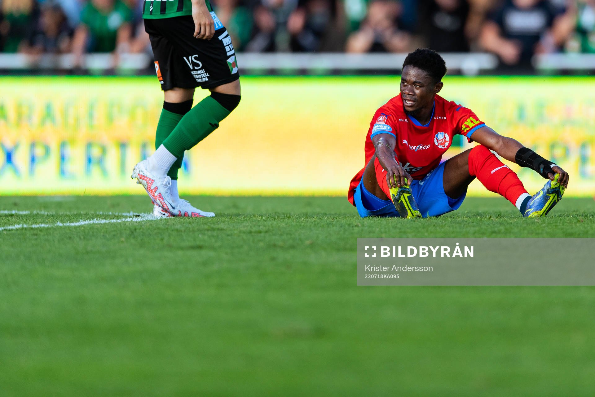 under fotbollsmatchen i Allsvenskan mellan Varberg och