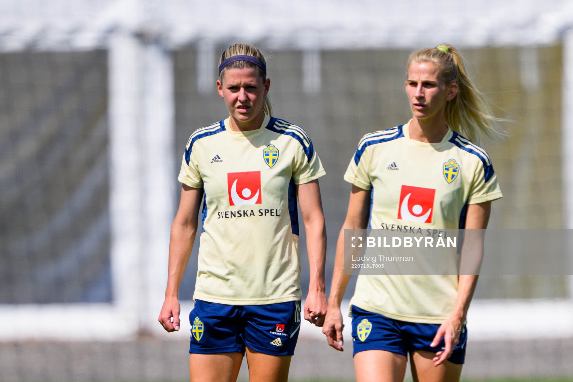 Olivia Schough and Sofia Jakobsson of the Swedish women's
