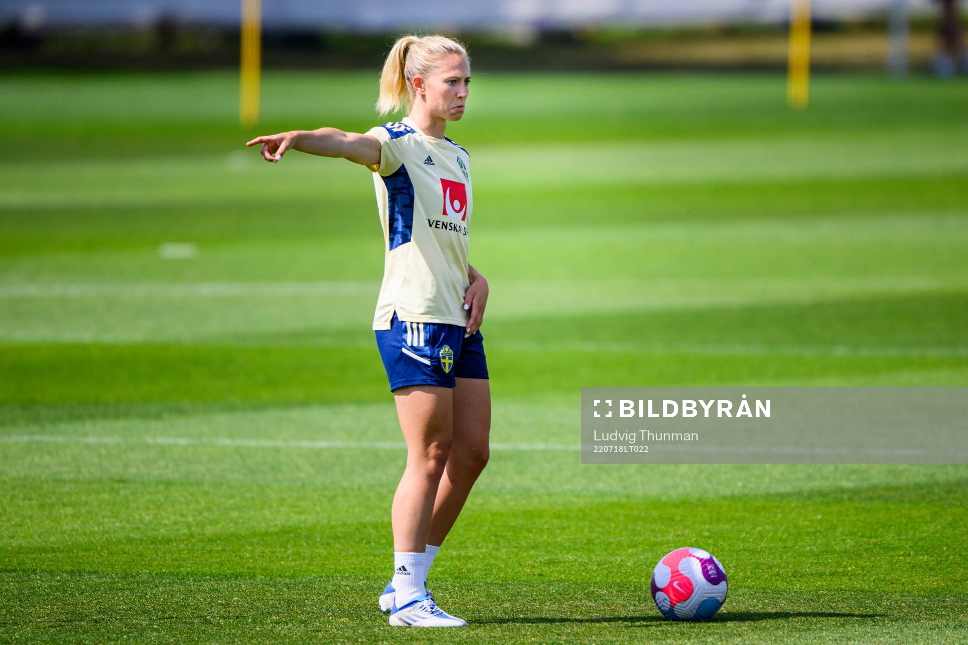 Rebecka Blomqvist of the Swedish women's national football