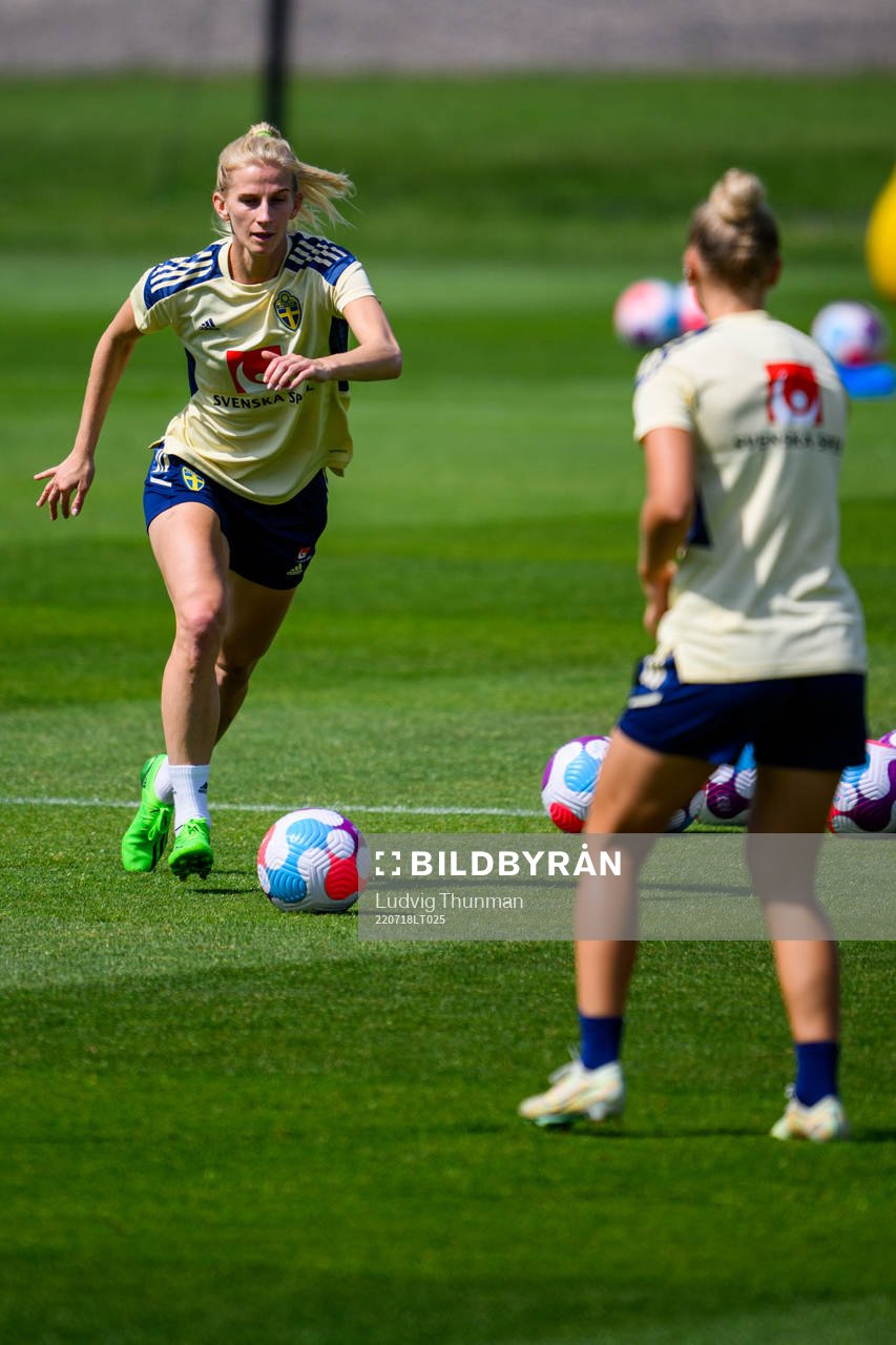 Sofia Jakobsson of the Swedish women's national football
