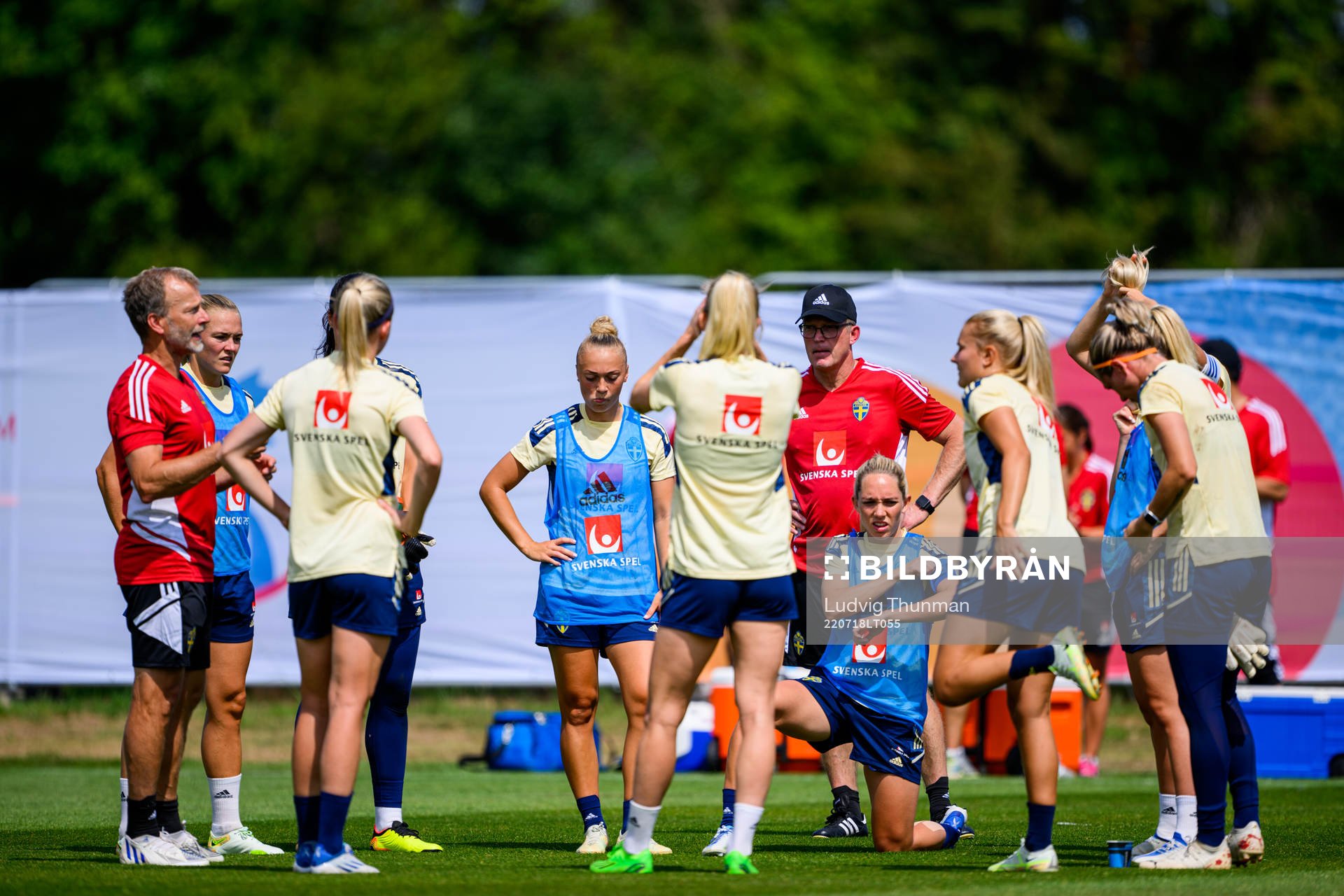 Players of the Swedish women's national football team