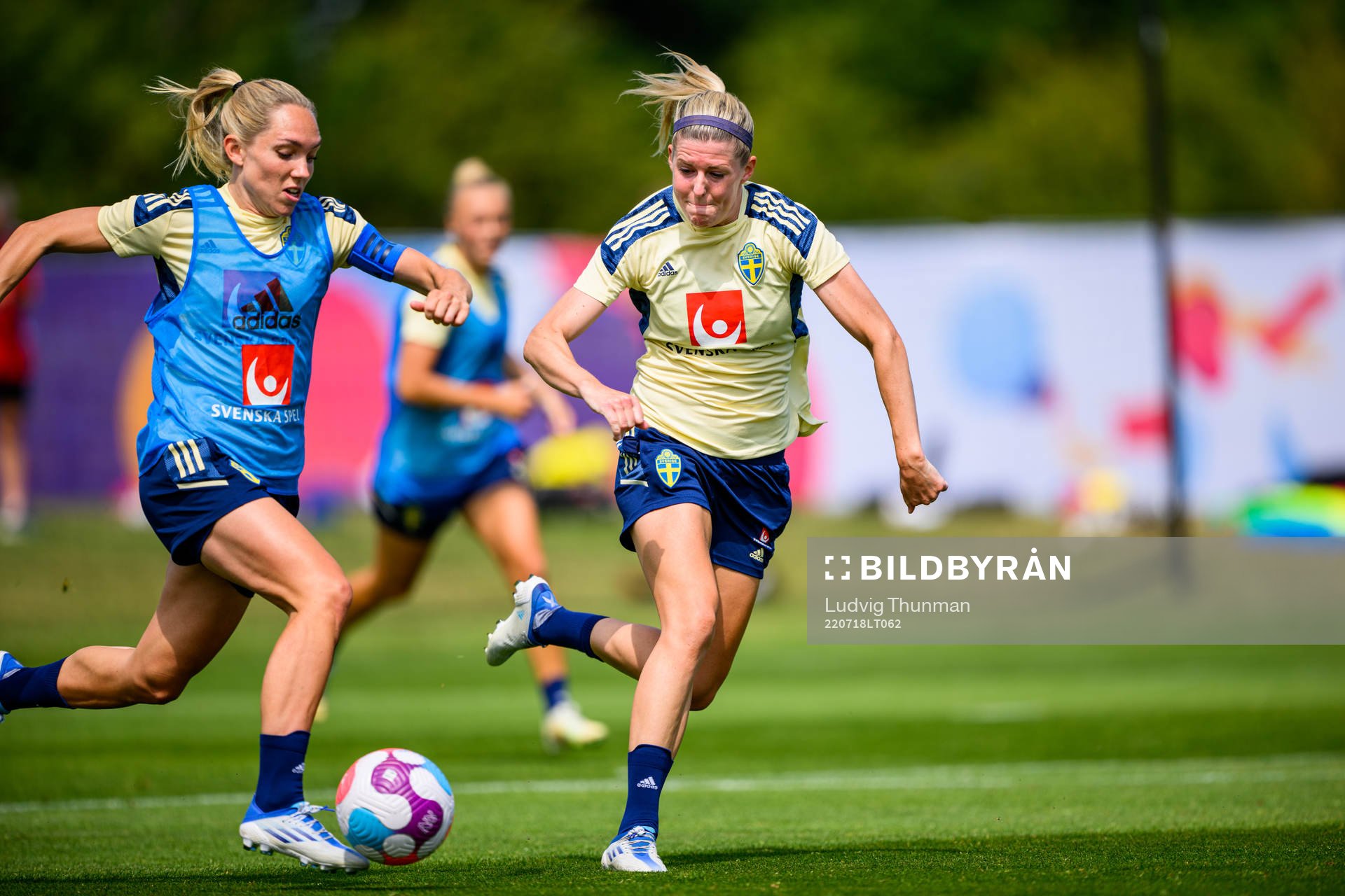 Elin Rubensson and Olivia Schough of the Swedish women's