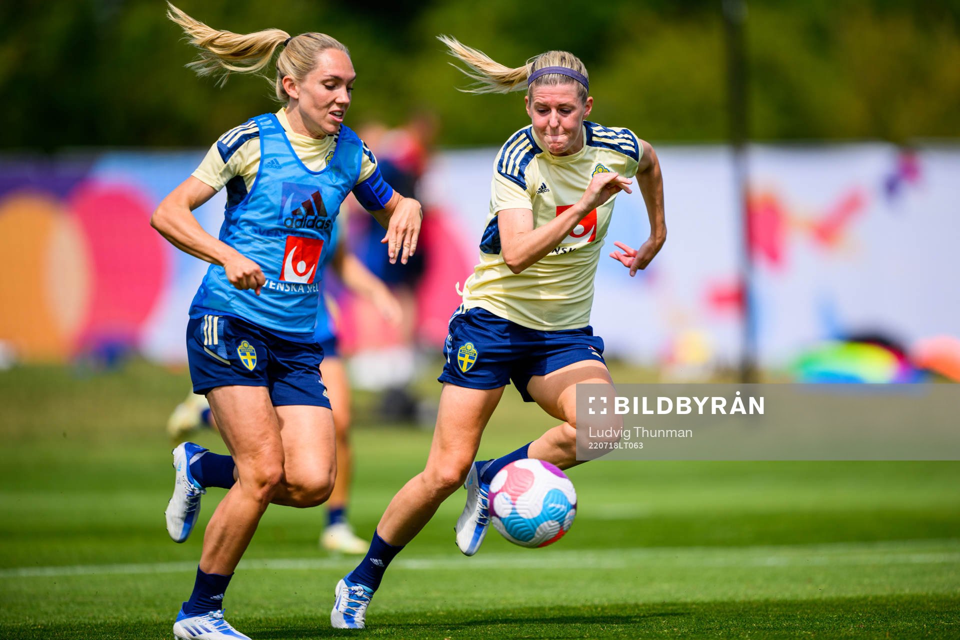 Elin Rubensson and Olivia Schough of the Swedish women's