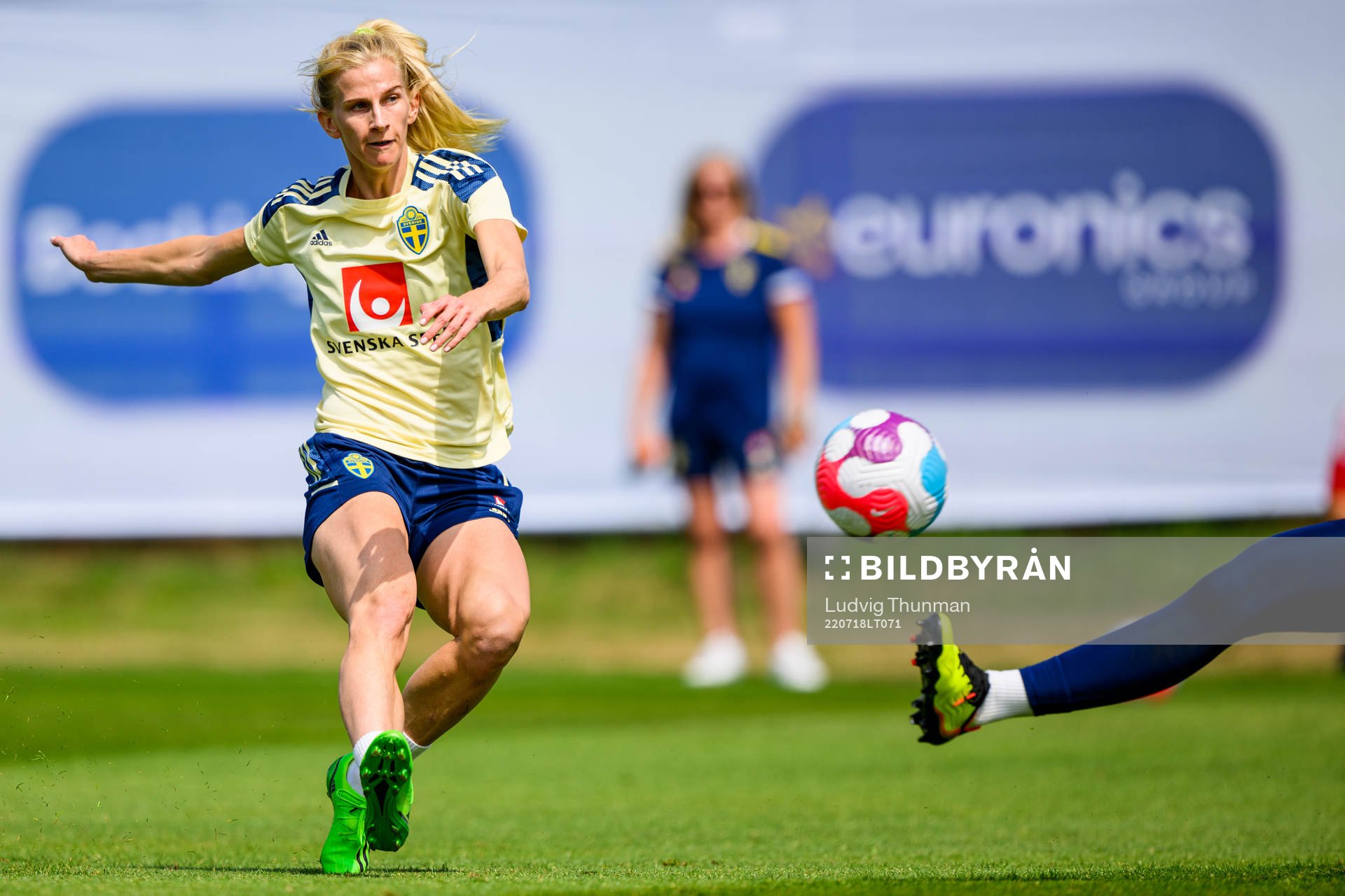 Sofia Jakobsson of the Swedish women's national football