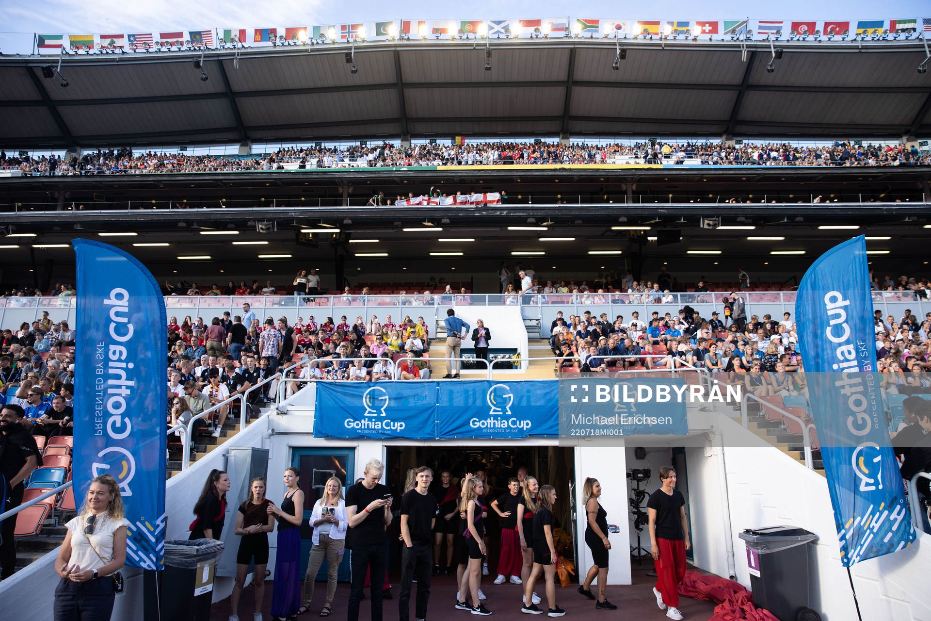 Under invigningen av Gothia Cup