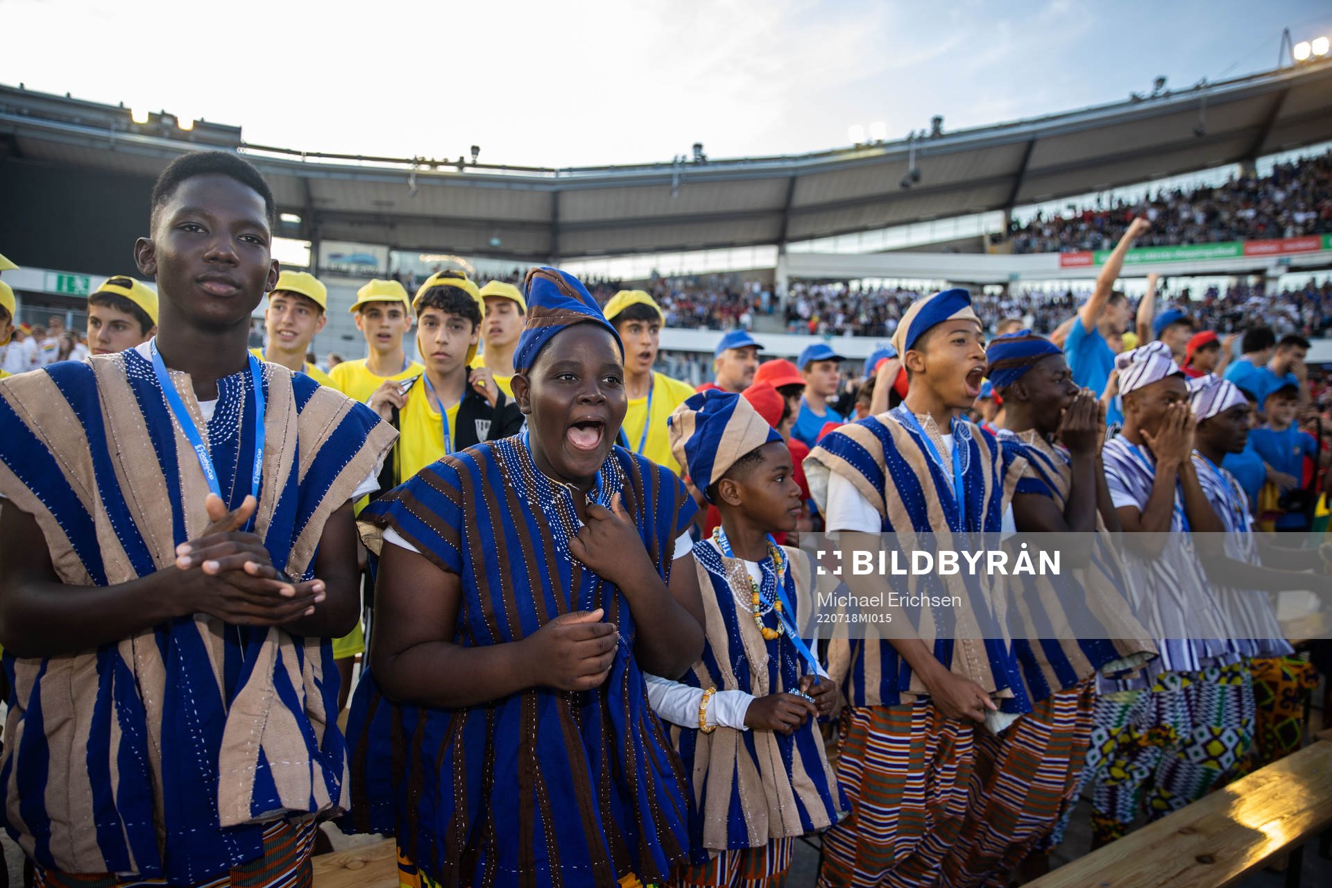 Under invigningen av Gothia Cup