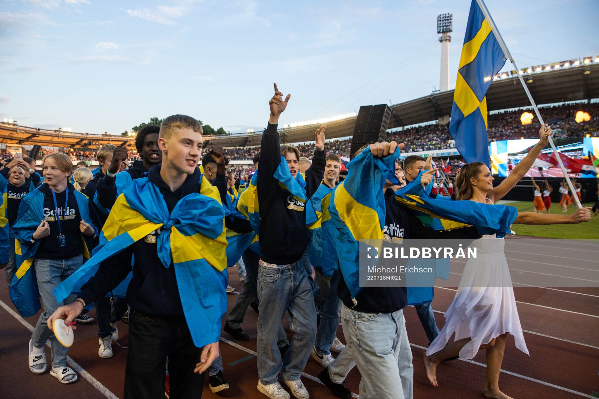 Under invigningen av Gothia Cup