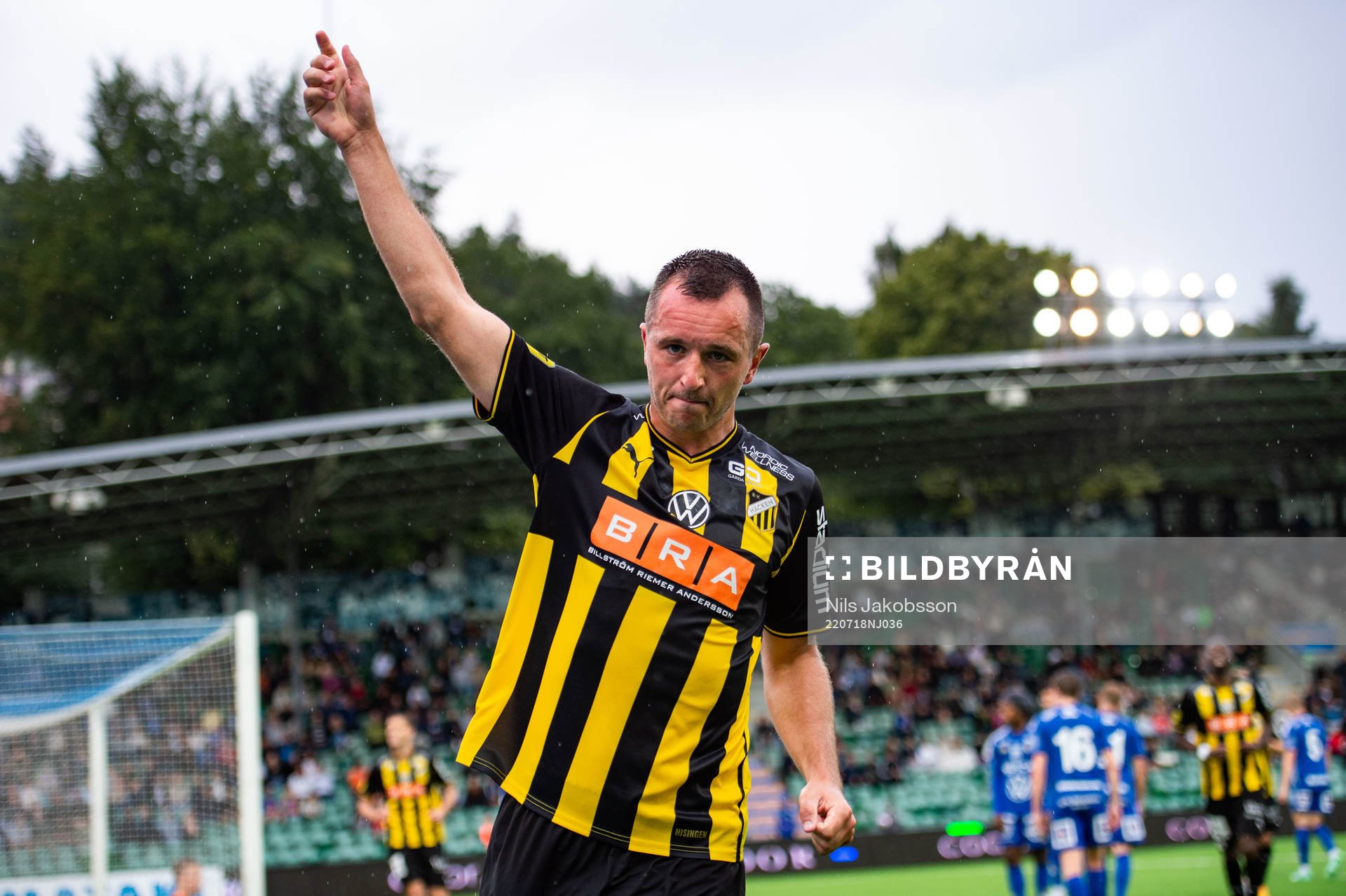 Häckens Even Hovland jublar