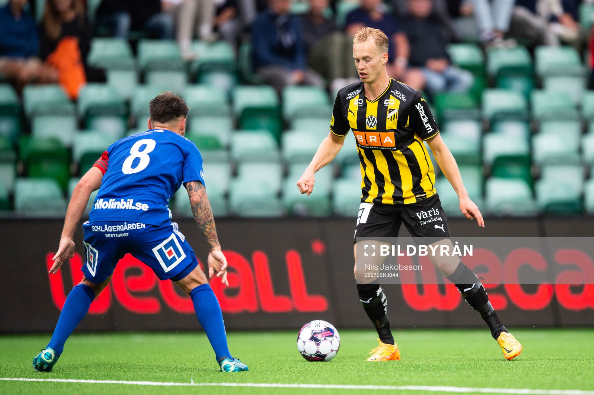 GIF Sundsvalls Pontus Silfwer och Häckens Gustav Berggren