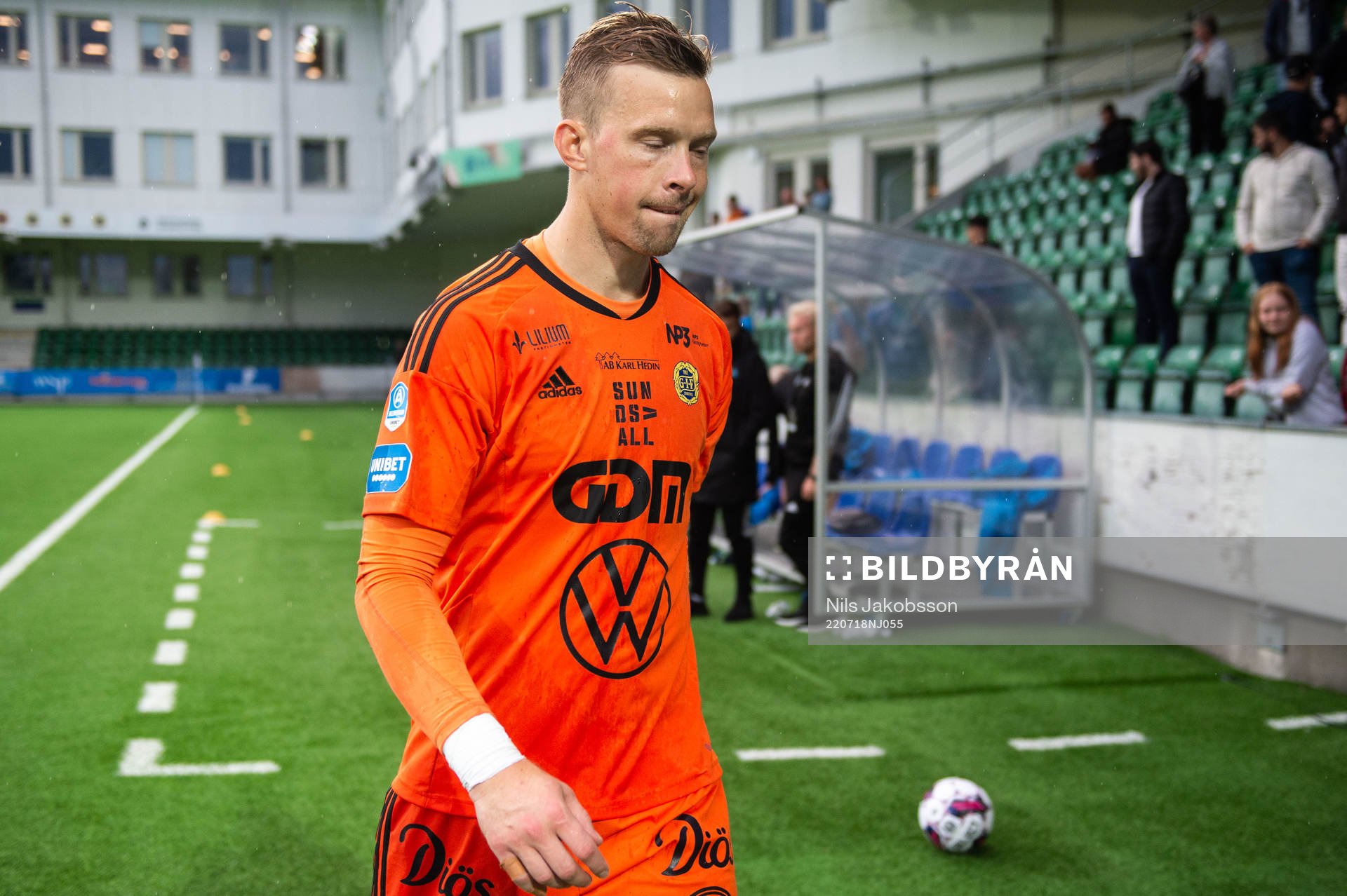 GIF Sundsvalls målvakt Andreas Andersson deppar