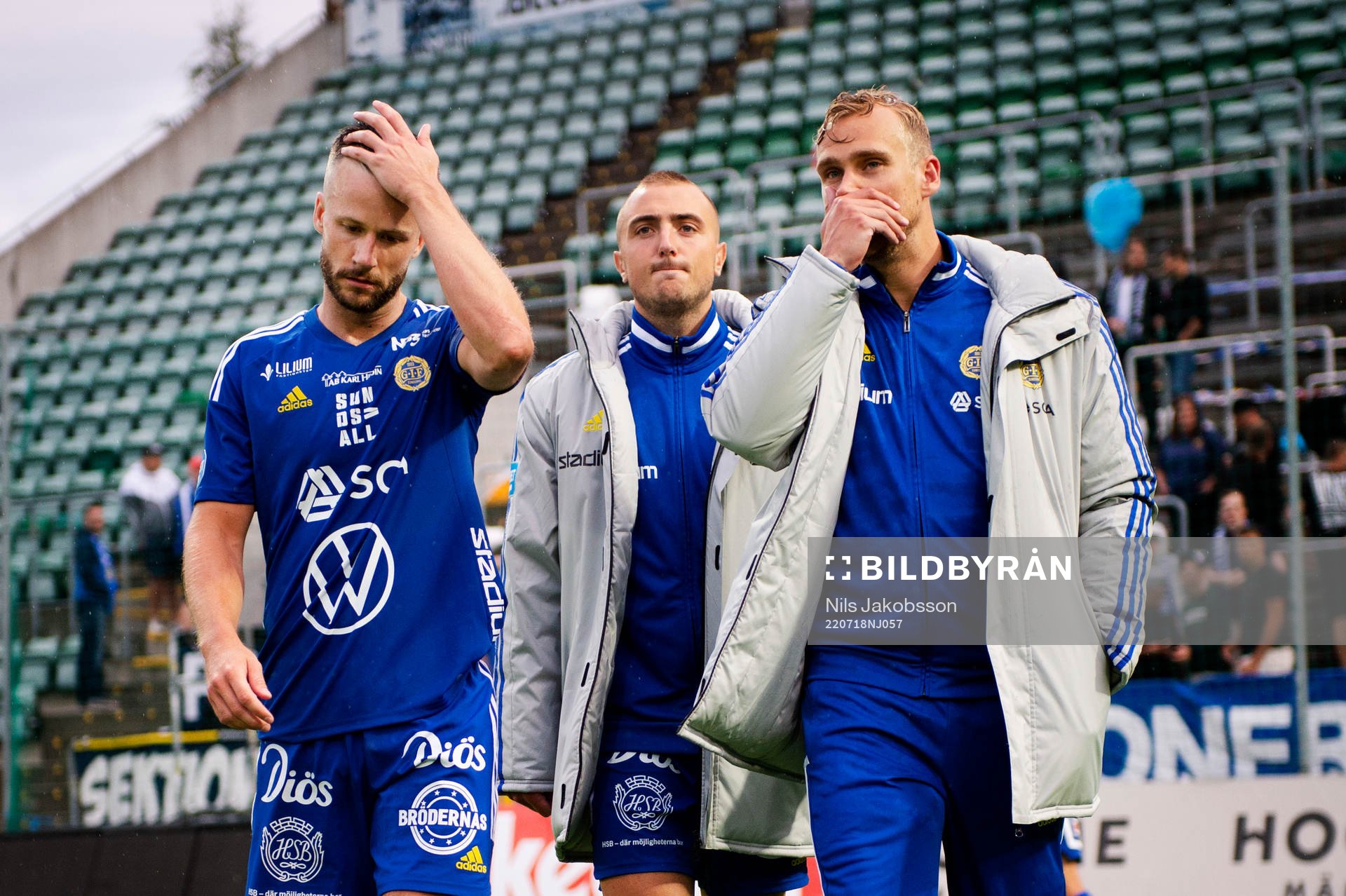 GIF Sundsvalls Robert Lundström, Dennis Olsson och Pontus