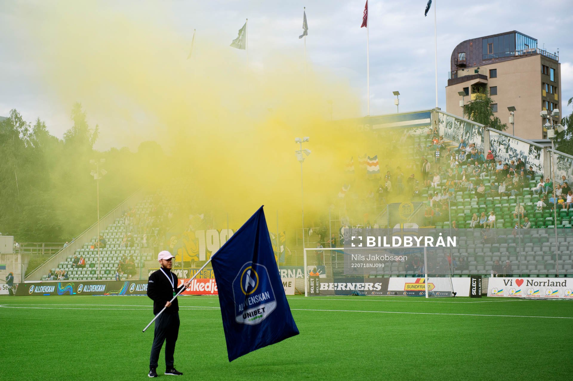 under fotbollsmatchen i Allsvenskan mellan GIF Sundsvall