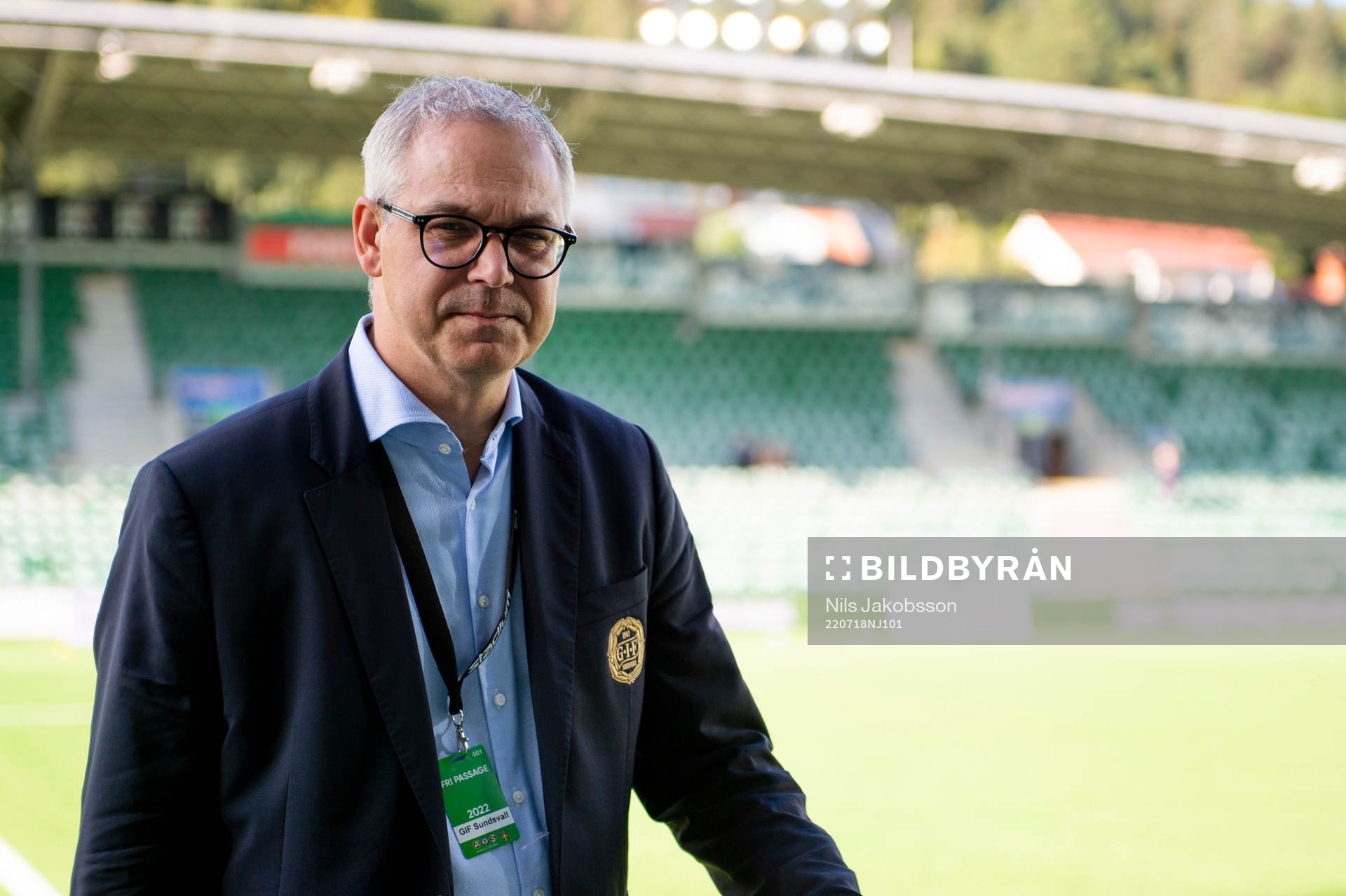 GIF Sundsvalls klubbchef Tomas Litström fotbollsmatchen i
