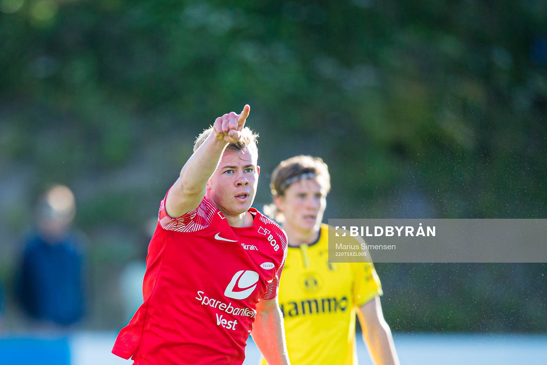 Aune Selland Heggebø of Brann celebrates