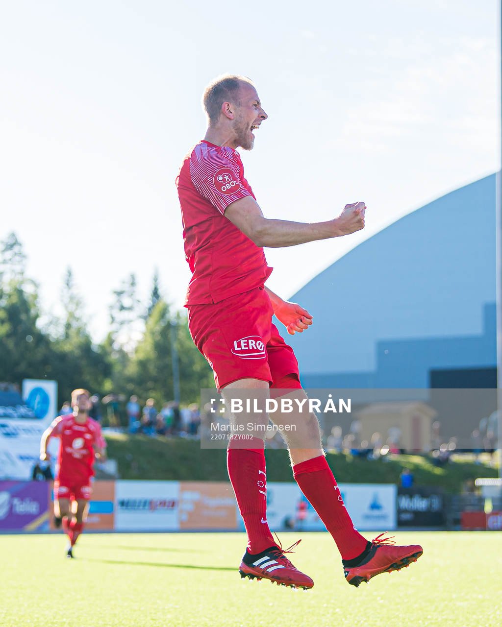 Vegard Leikvoll Moberg of Brann celebrates