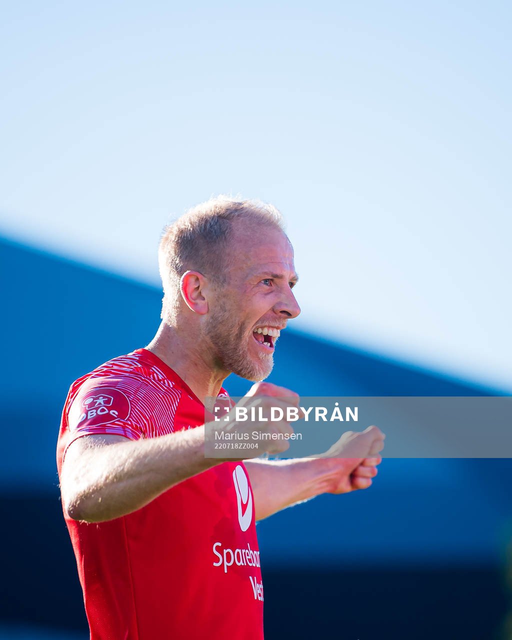 Vegard Leikvoll Moberg of Brann celebrates