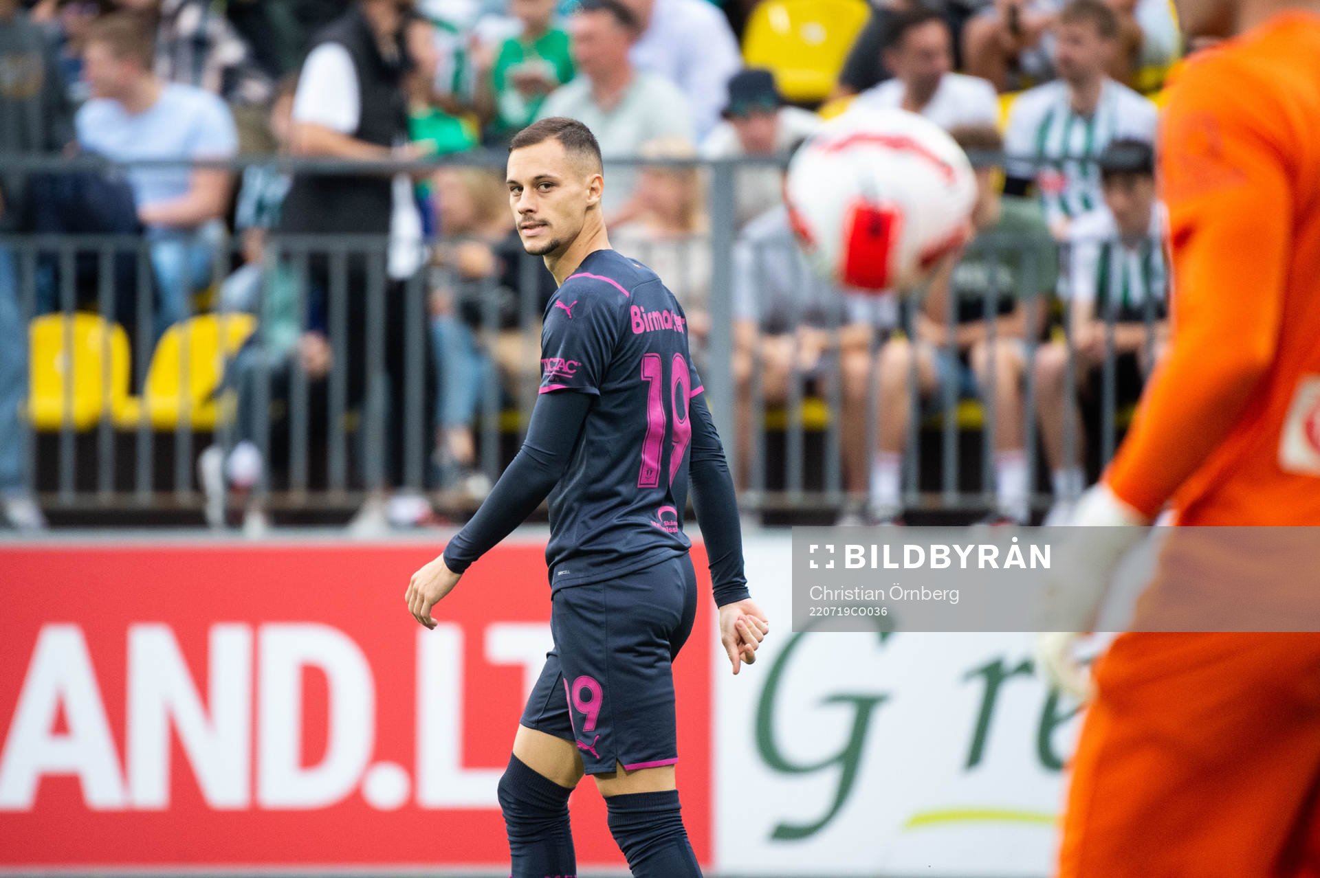 Veljko Birmancevic of Malmö FF looks dejected