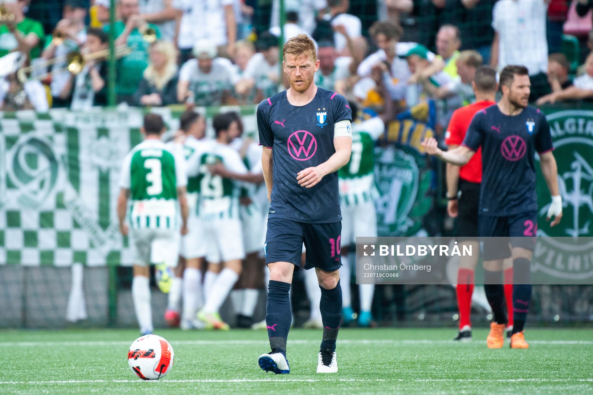 Anders Christiansen of Malmö FF looks dejected