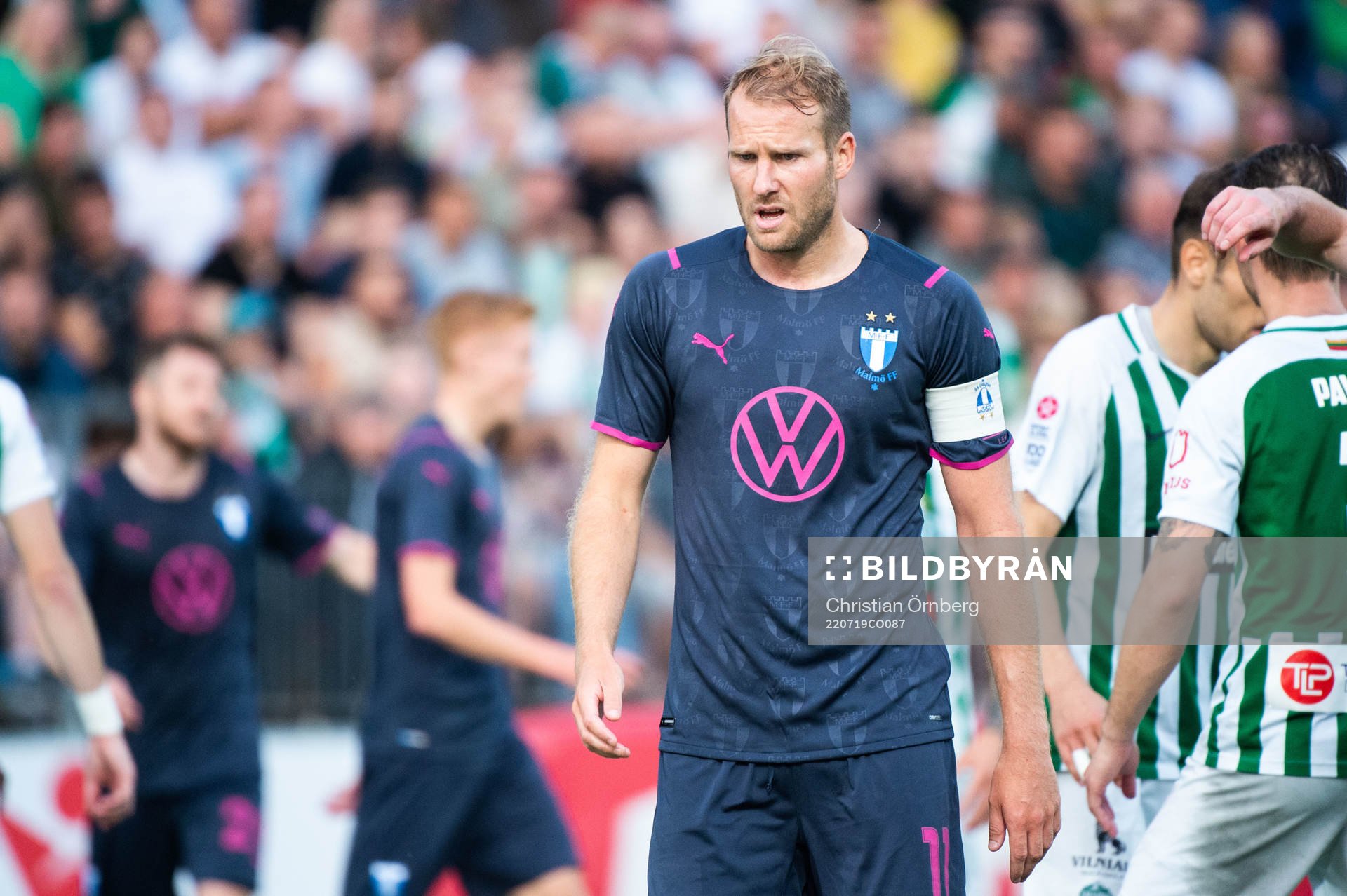 Ola Toivonen of Malmö FF looks dejected