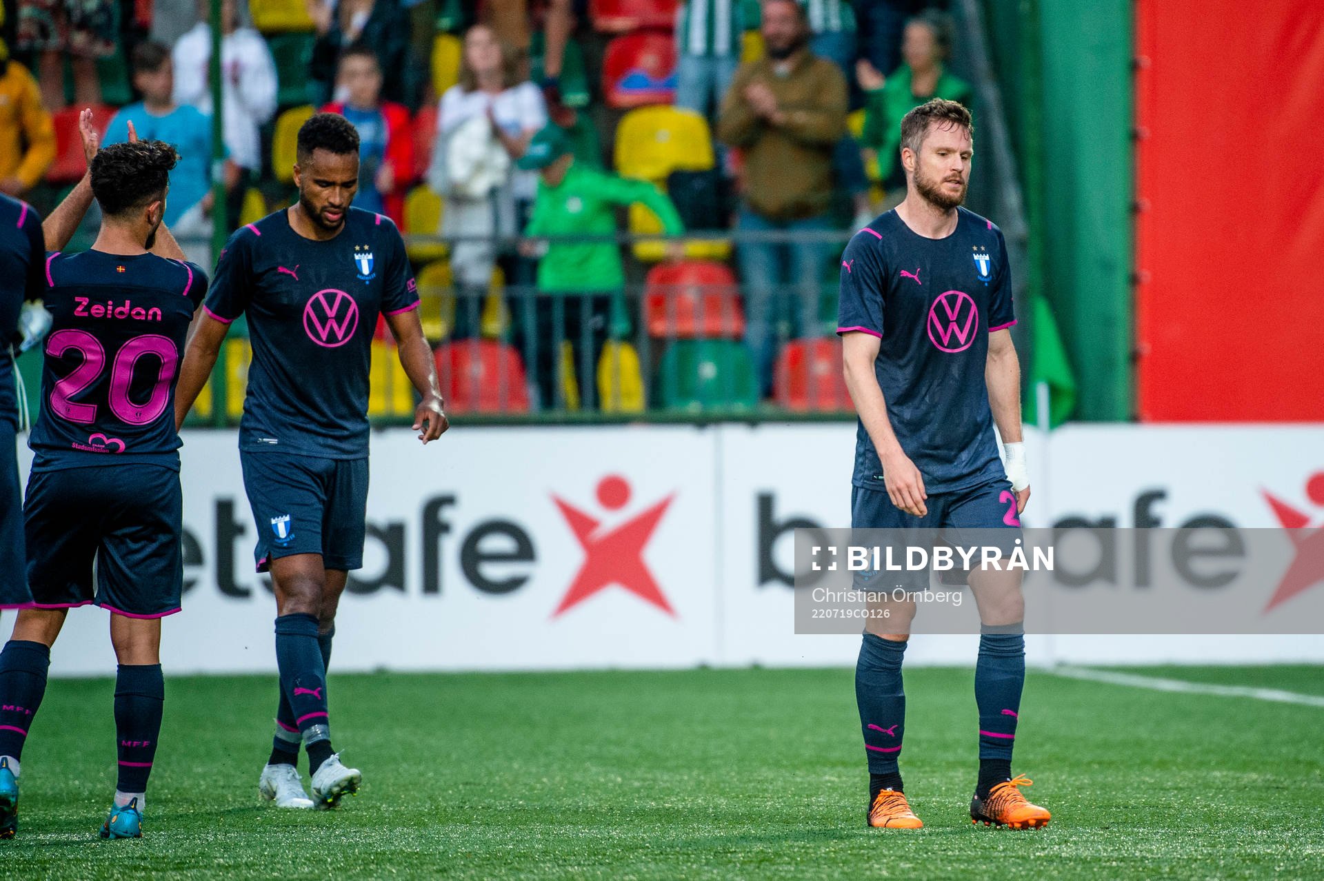 Lasse Nielsen of Malmö FF looks dejected