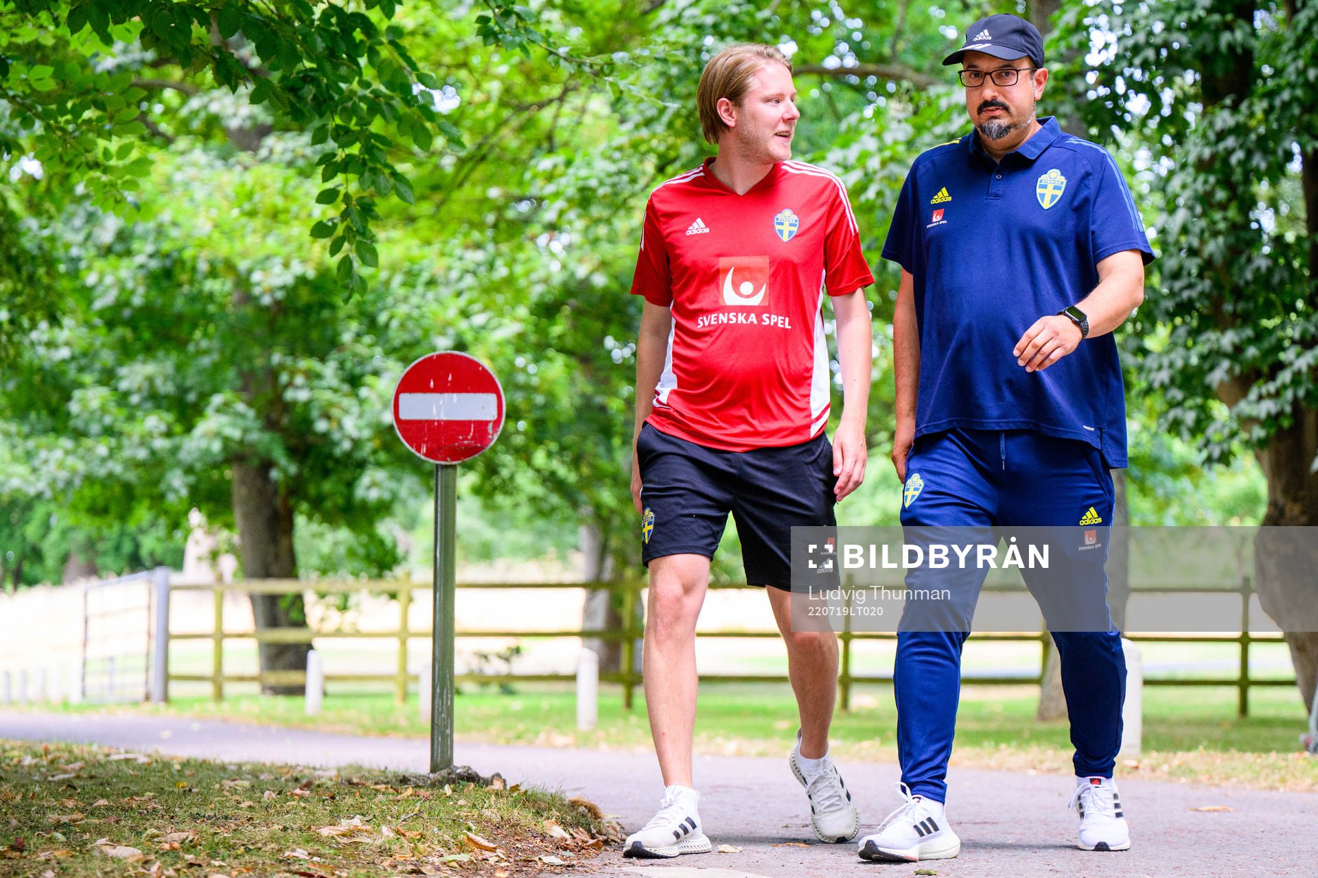 Fredrik Madestam, press officer and Houman Ebrahimi, doctor
