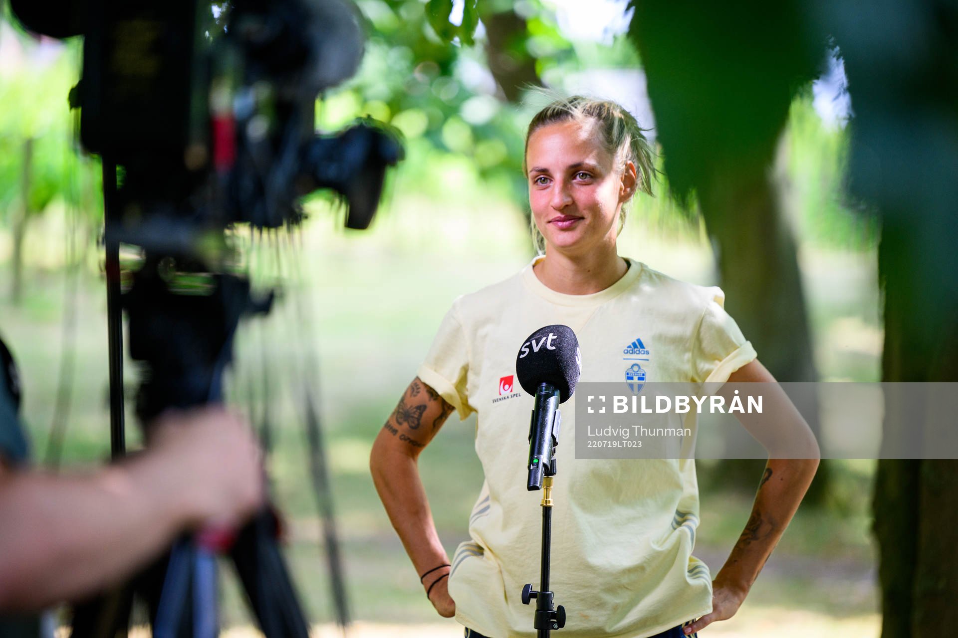 Nathalie Björn of the Swedish women's national football