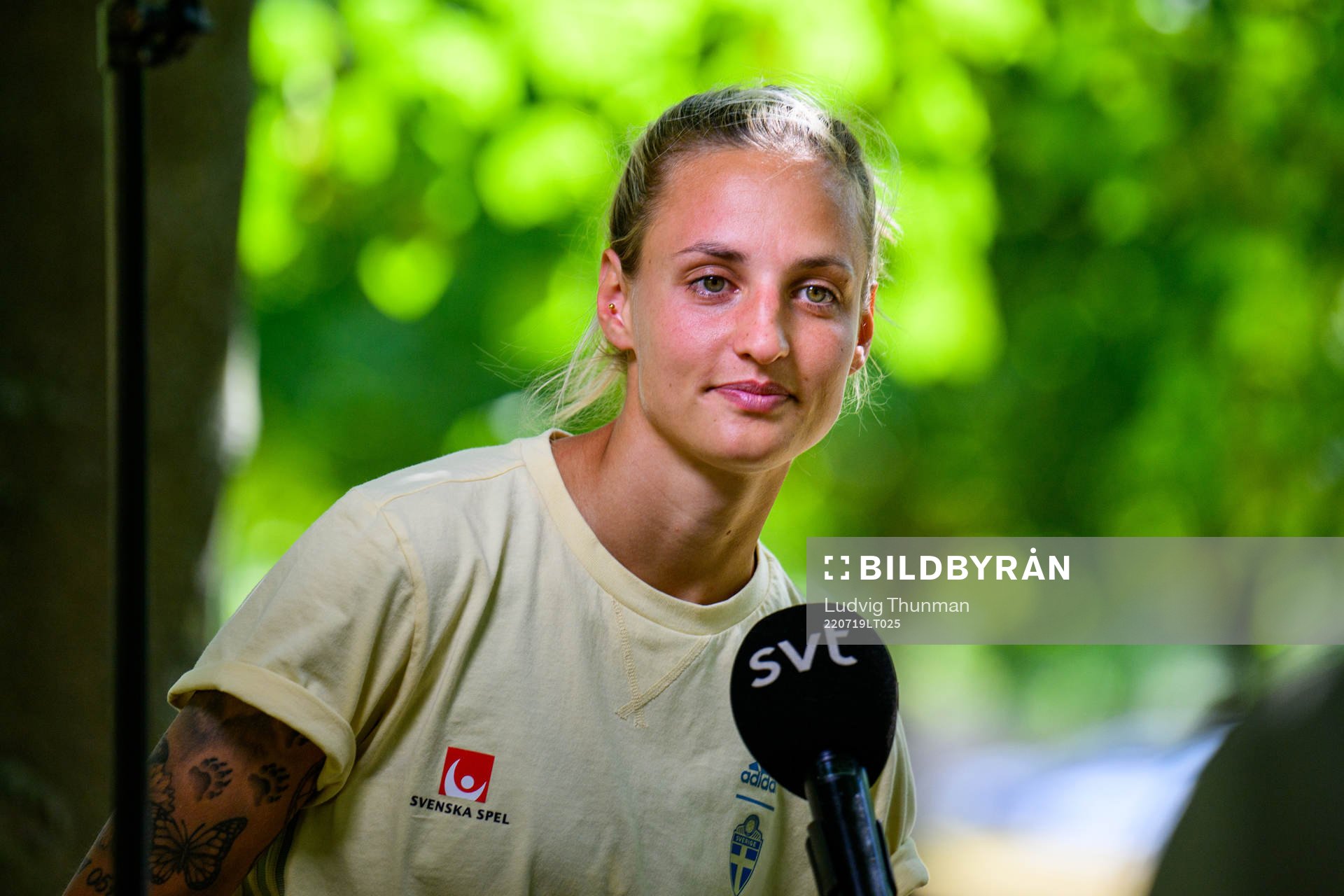 Nathalie Björn of the Swedish women's national football
