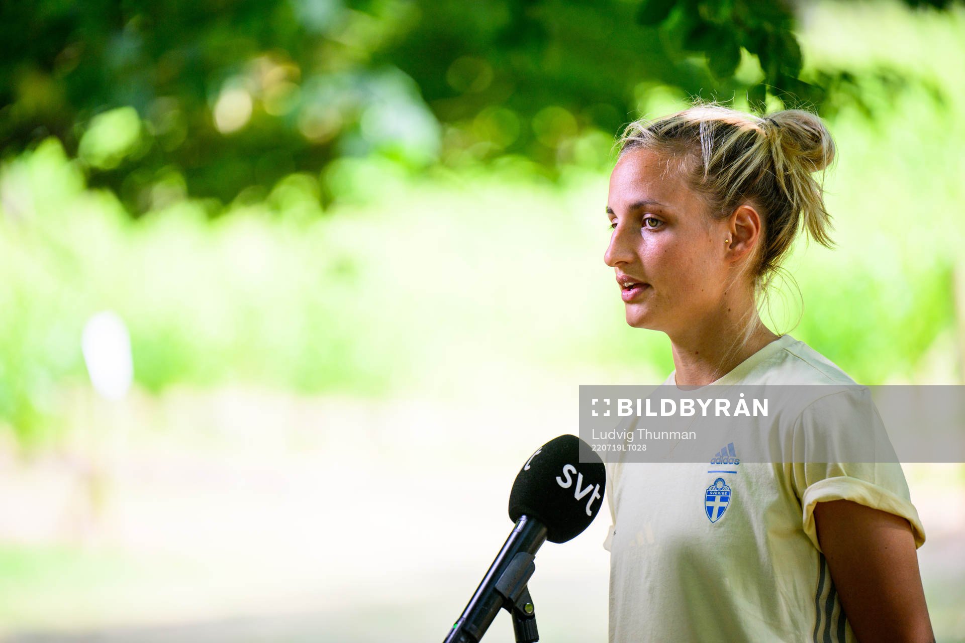 Nathalie Björn of the Swedish women's national football