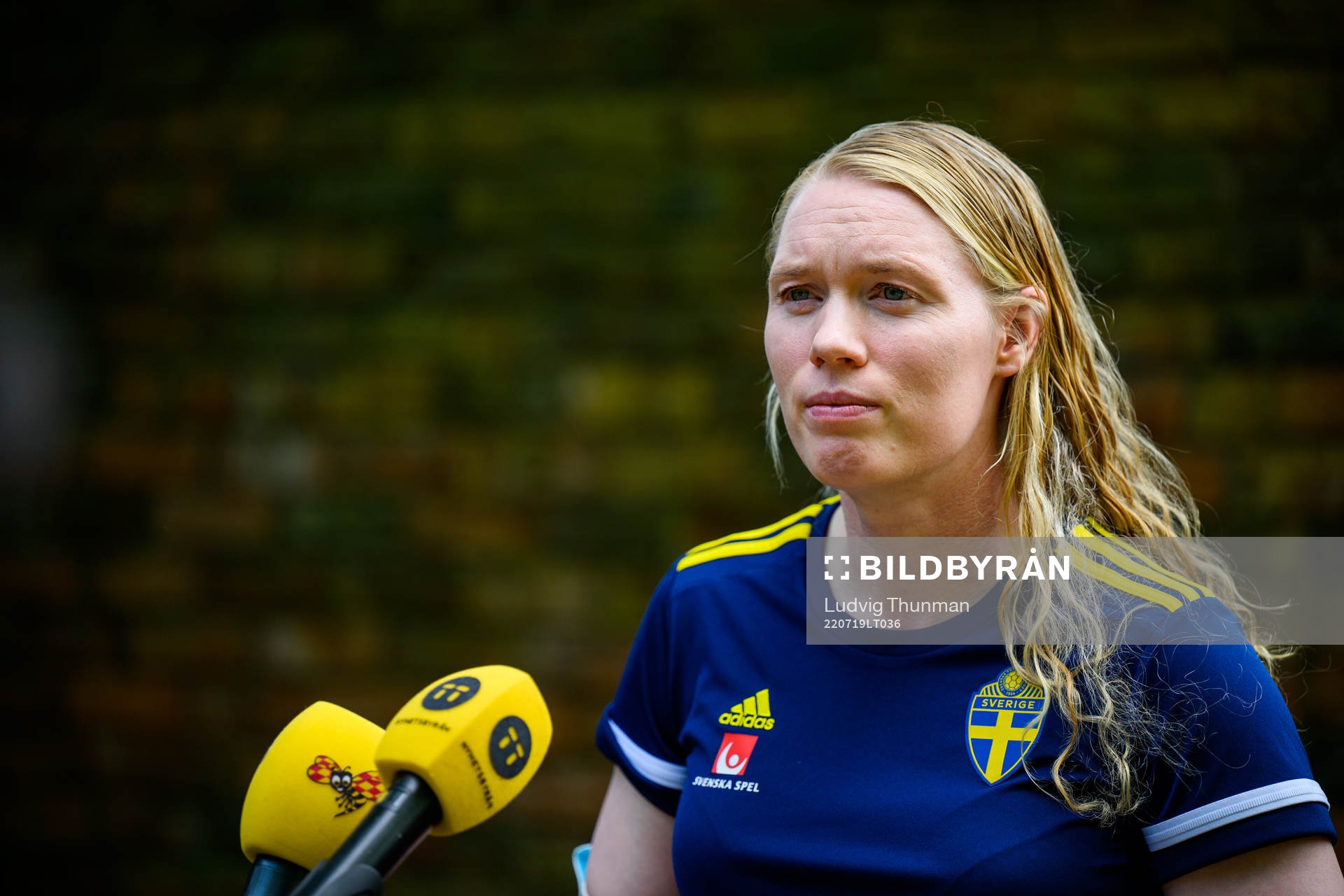 Goalkeeper Hedvig Lindahl of the Swedish women's national