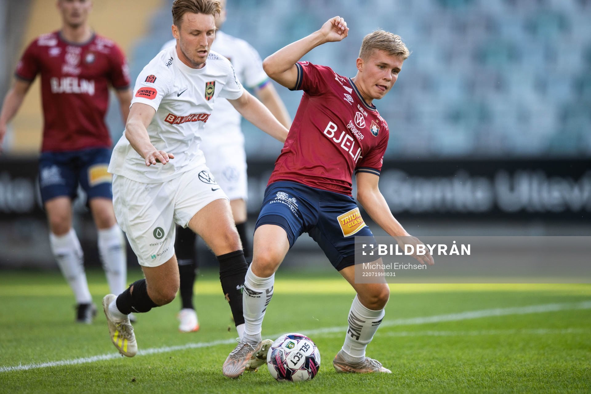Brommapojkarnas Alexander Abrahamsson och Örgrytes Isak
