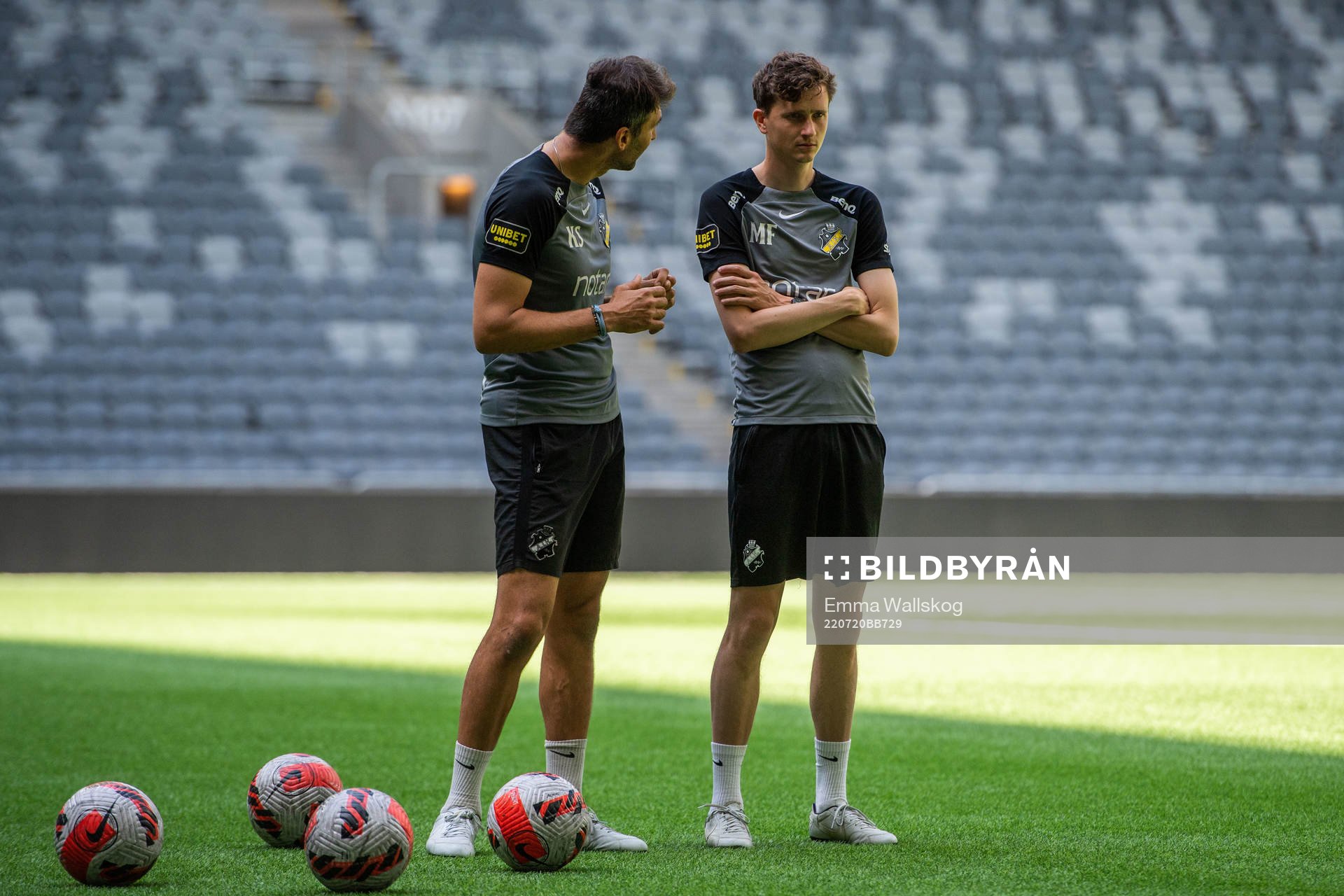 Kyriakos Stamatopoulos, goalkeeper coach and Martin Falk,