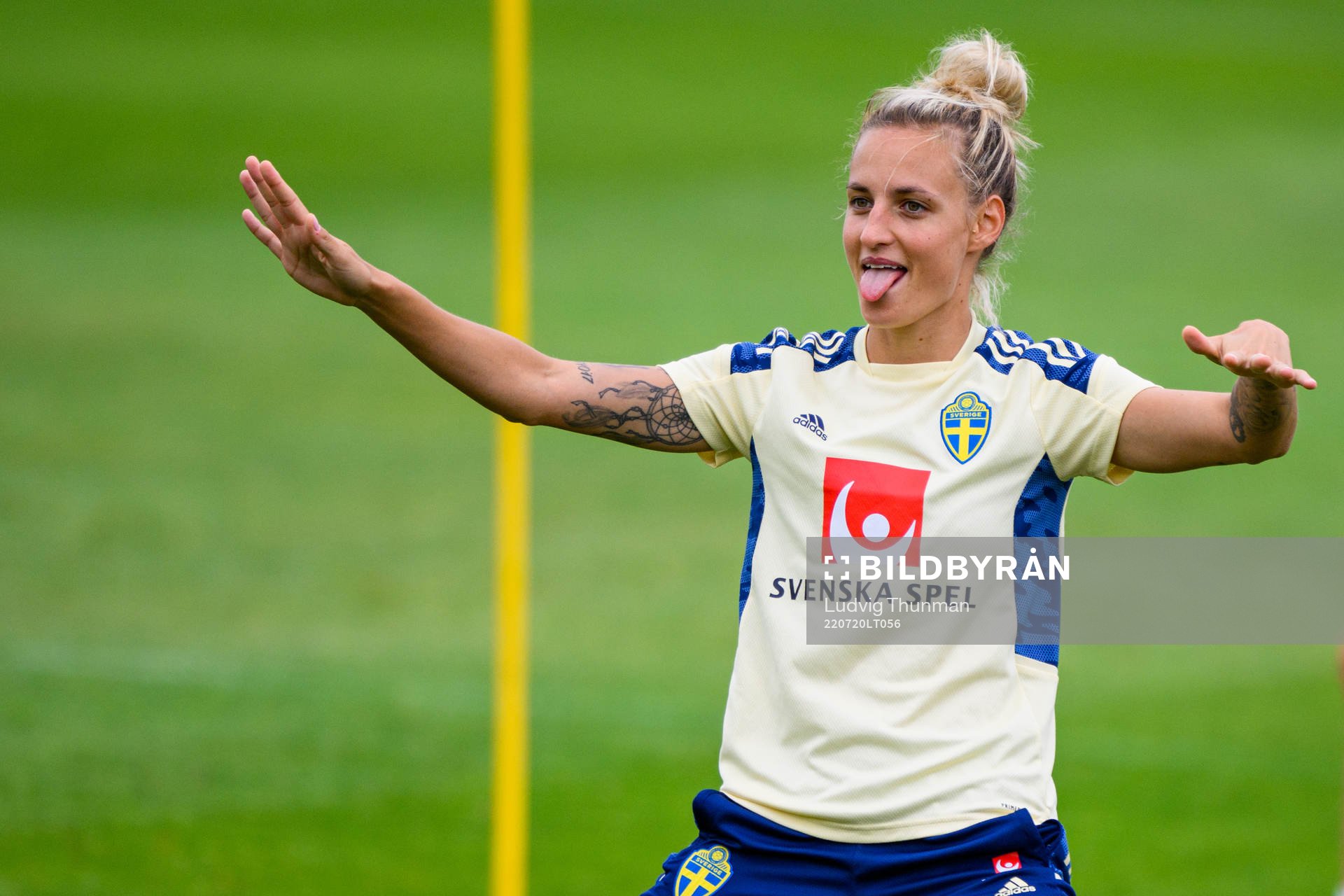 Nathalie Björn of the Swedish women's national football
