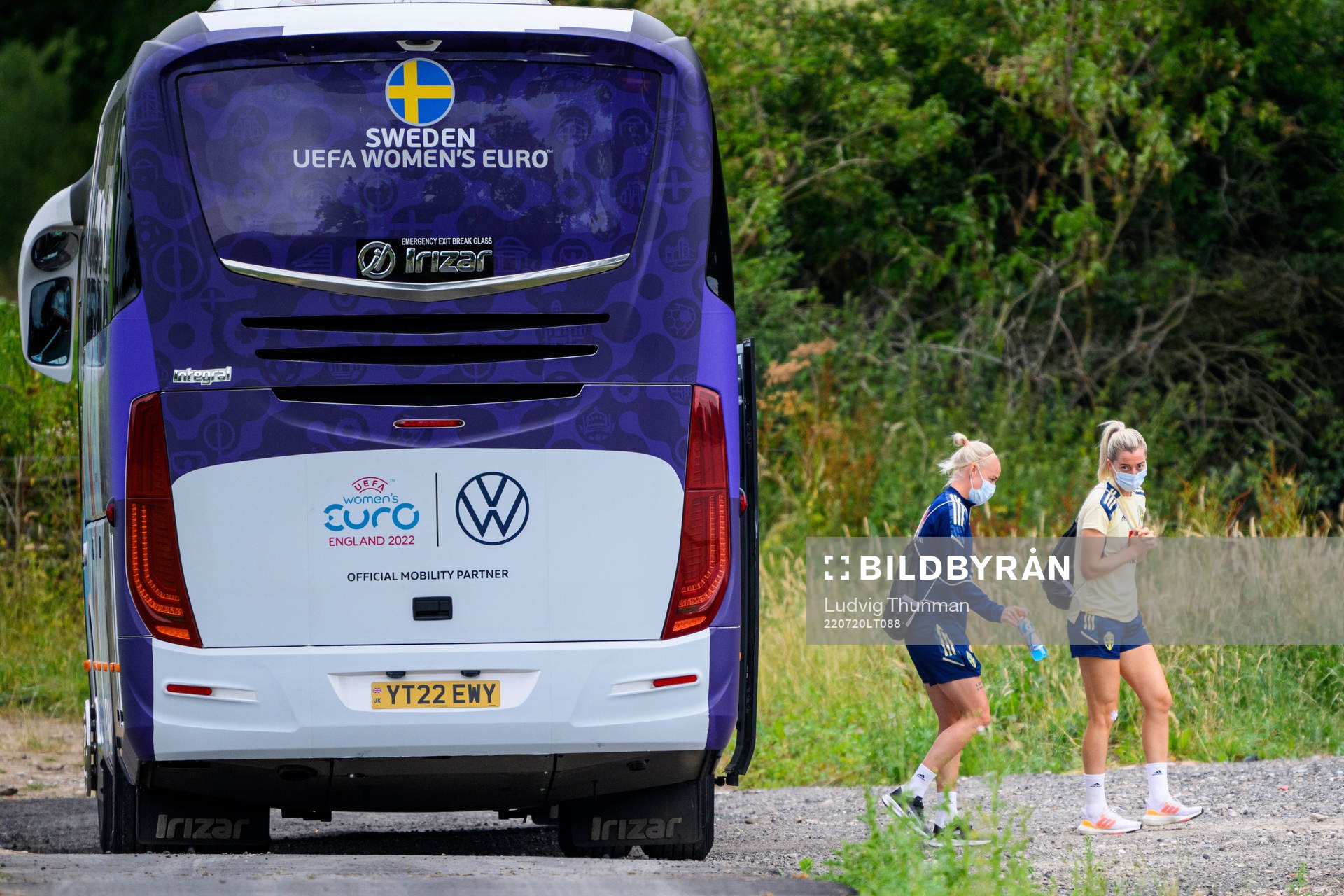 Caroline Seger and Linda Sembrant of the Swedish women's