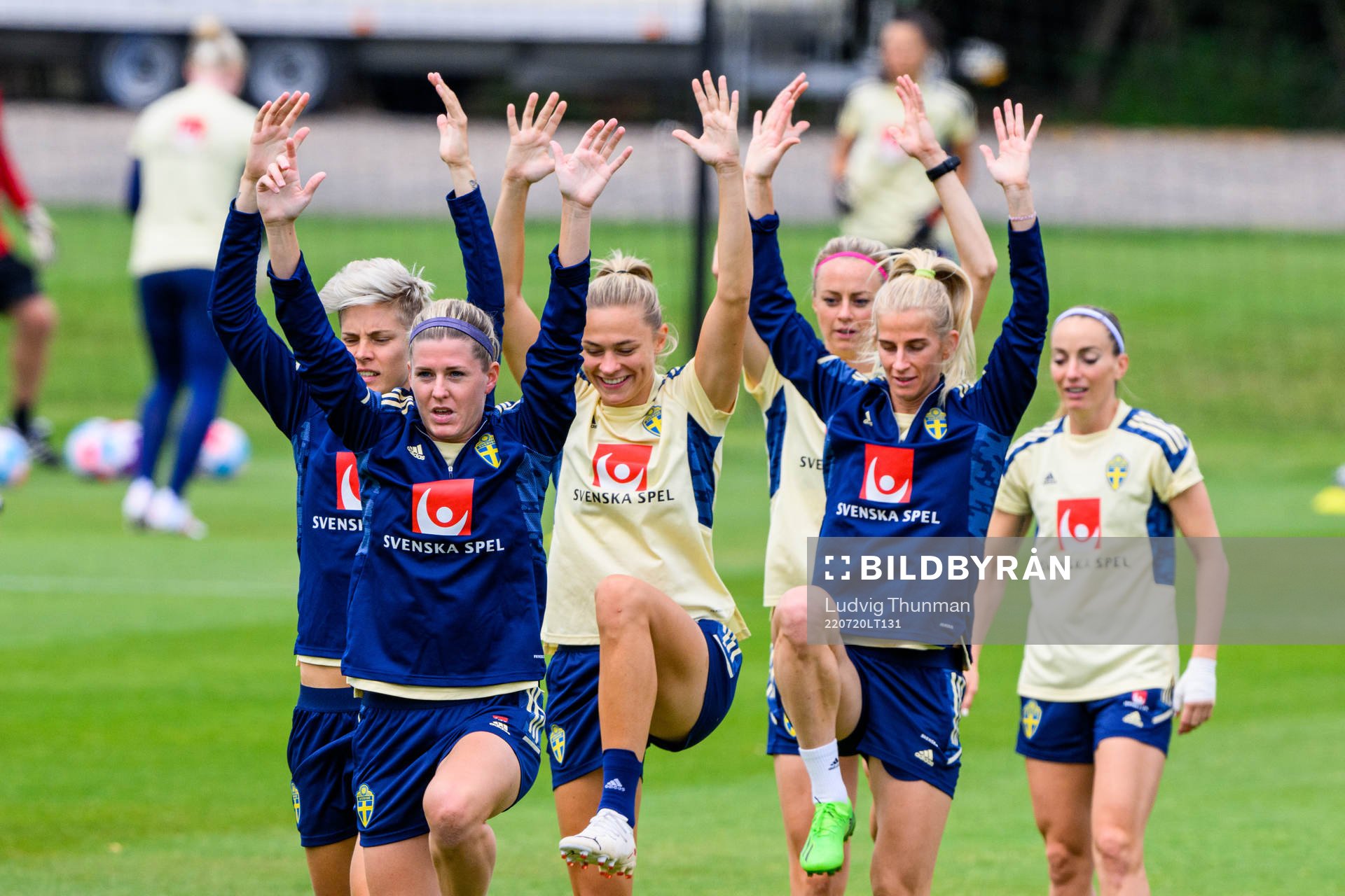 Olivia Schough and Lina Hurtig and Fridolina Rolfö of the