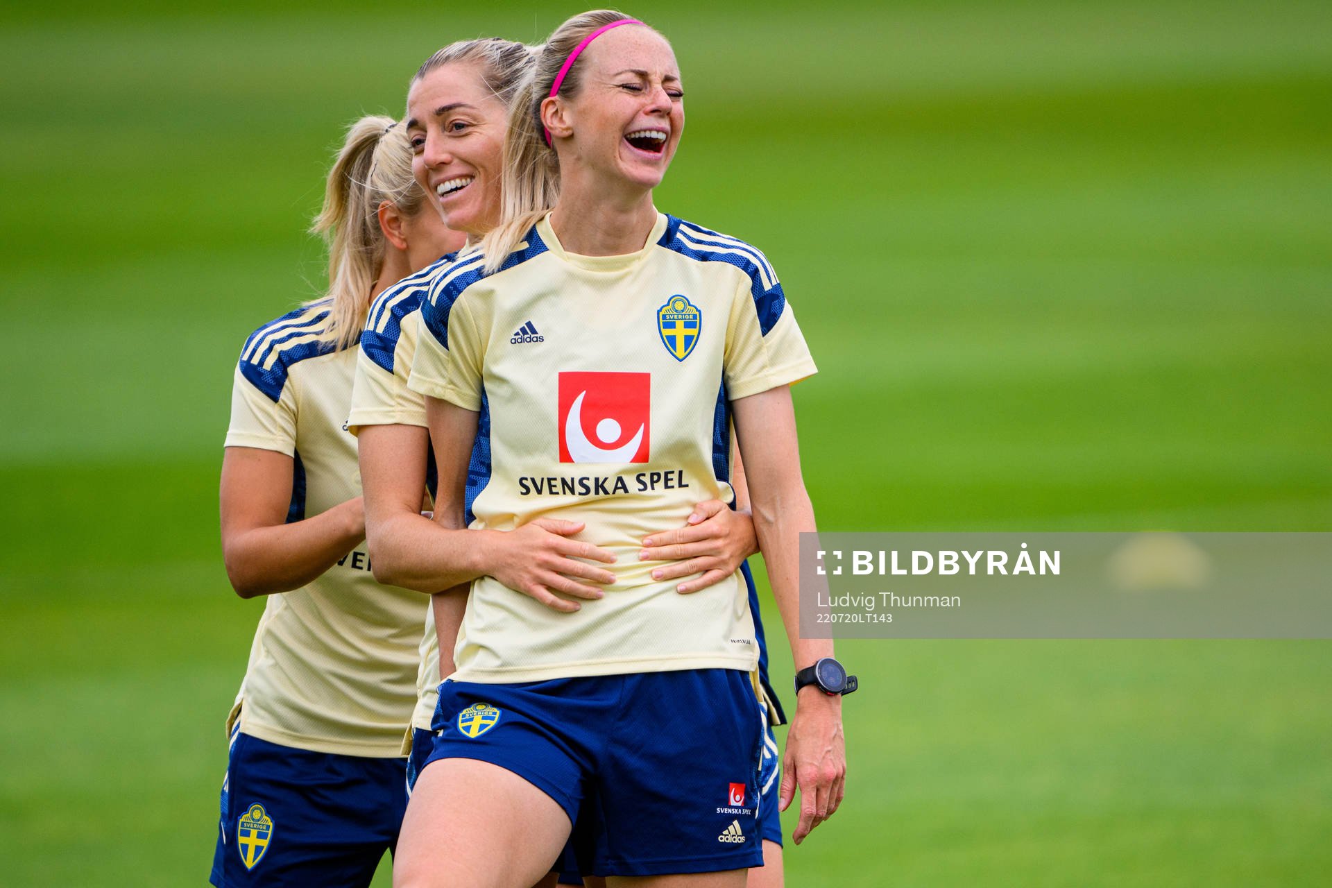 Linda Sembrant and Amanda Ilestedt of the Swedish women's