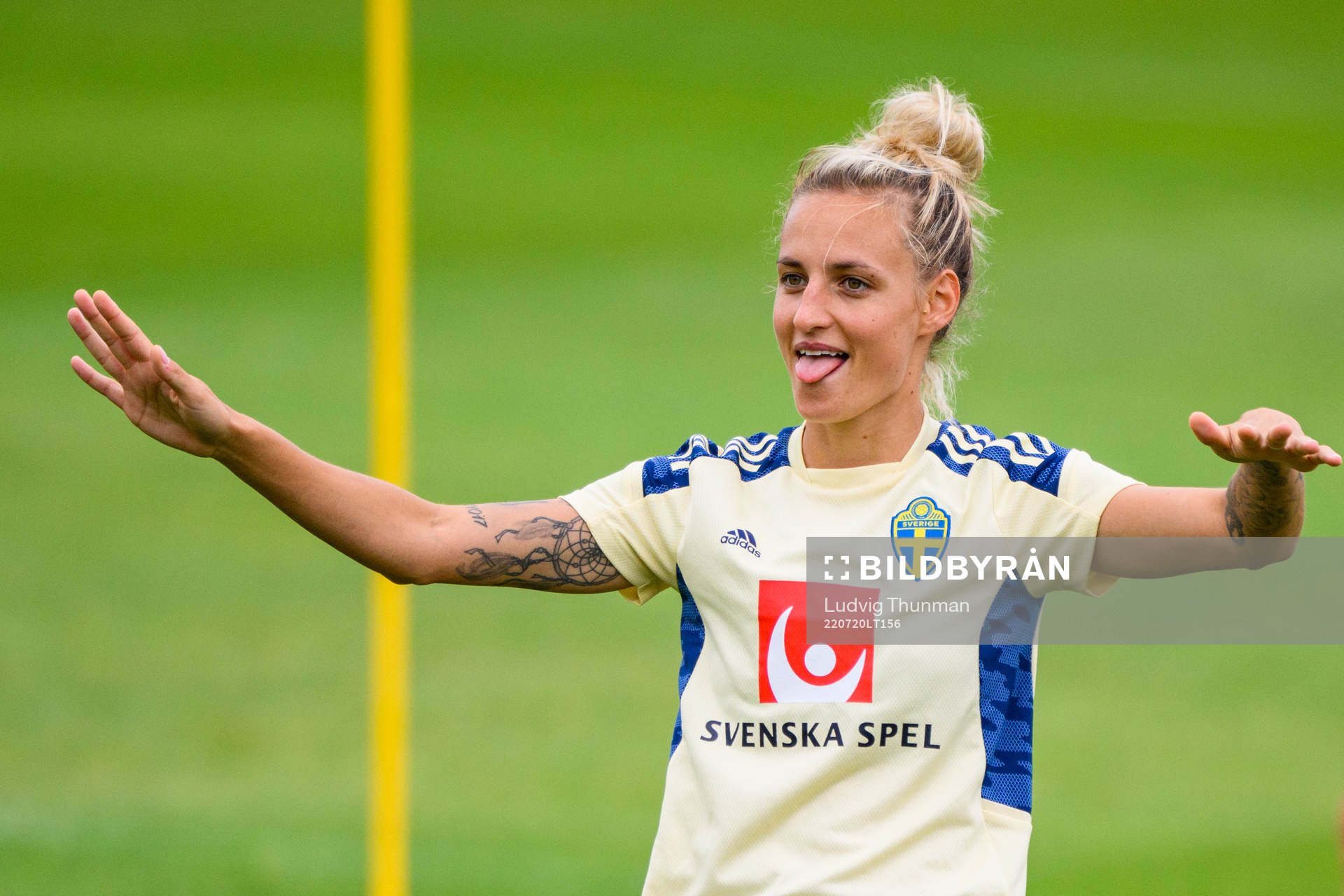Nathalie Björn of the Swedish women's national football