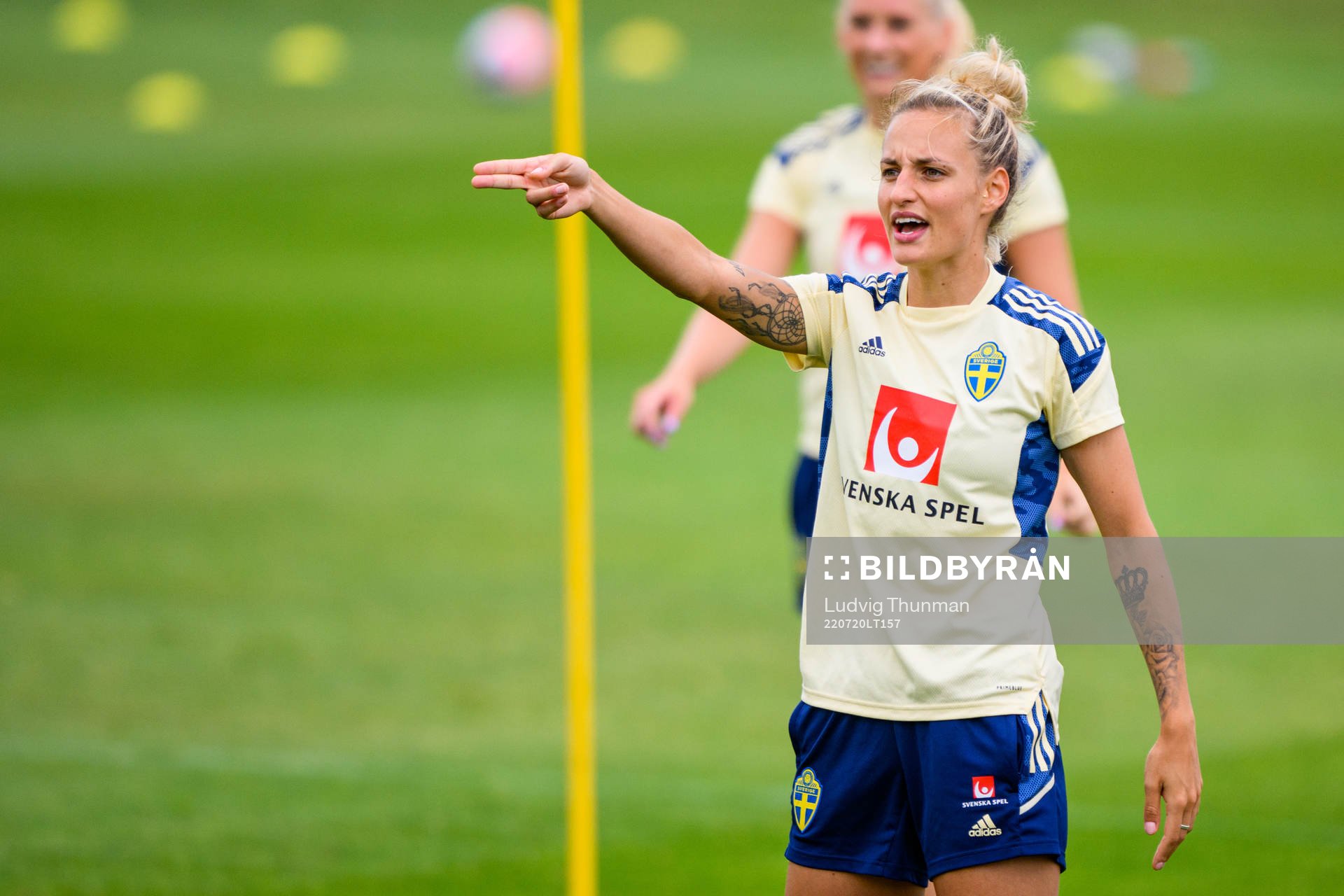 Nathalie Björn of the Swedish women's national football