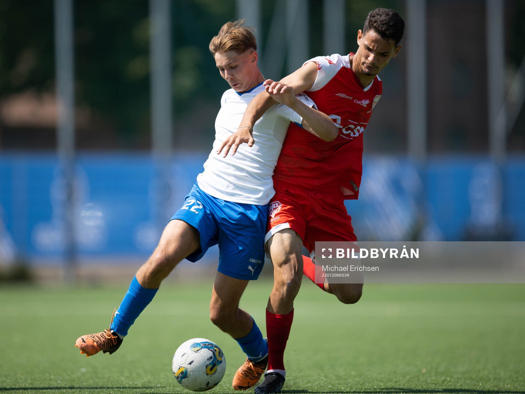 under fotbollsmatchen i Gothia Cup mellan Värnamo och Audax