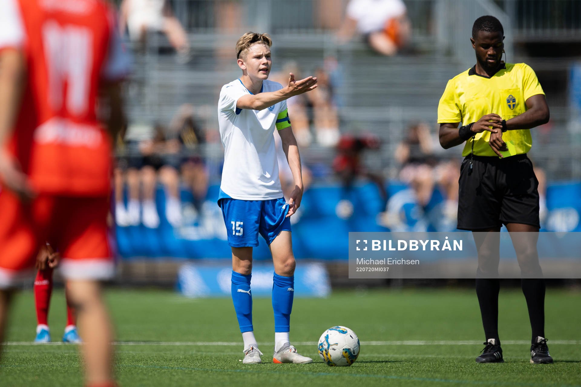 under fotbollsmatchen i Gothia Cup mellan Värnamo och Audax