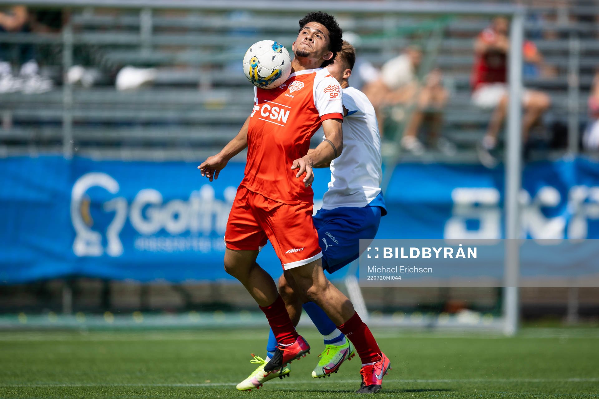 under fotbollsmatchen i Gothia Cup mellan Värnamo och Audax