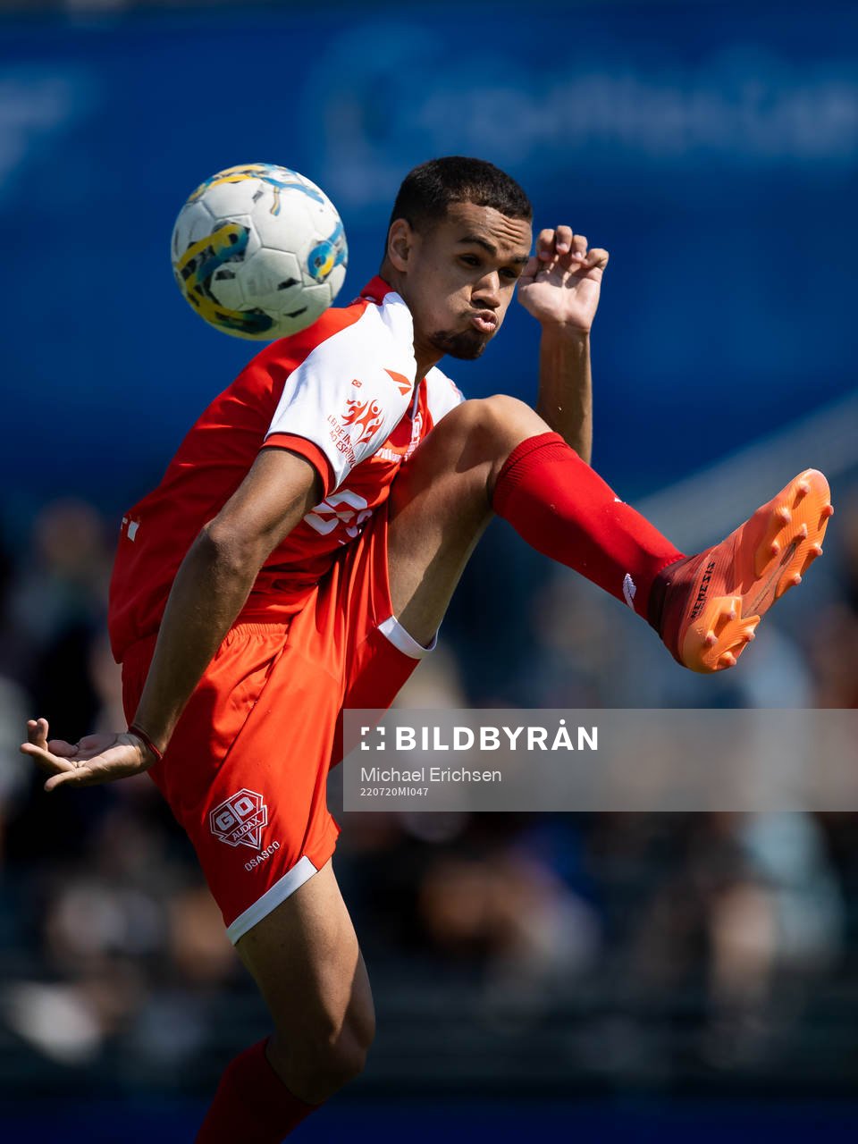 under fotbollsmatchen i Gothia Cup mellan Värnamo och Audax