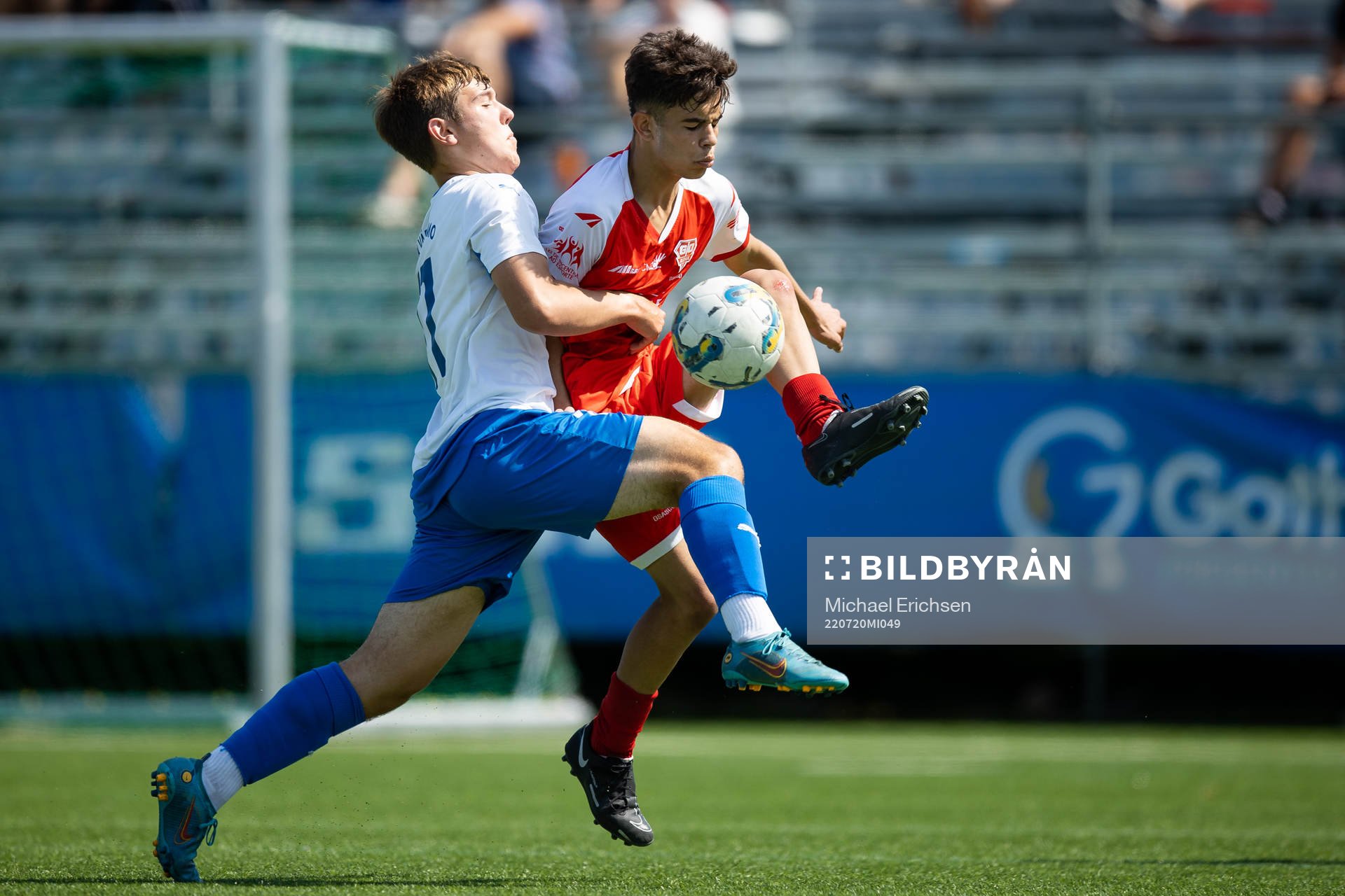 under fotbollsmatchen i Gothia Cup mellan Värnamo och Audax