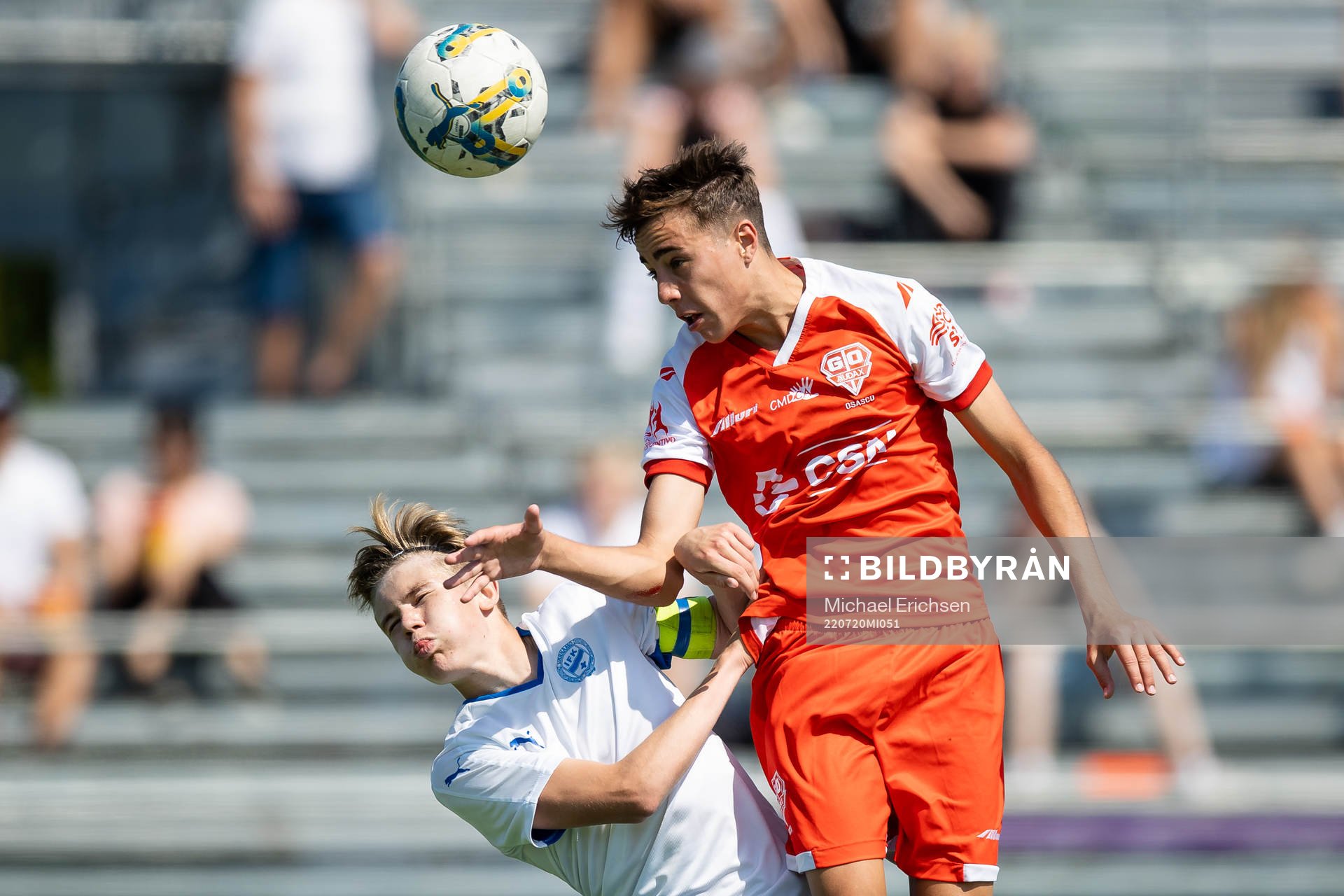 under fotbollsmatchen i Gothia Cup mellan Värnamo och Audax