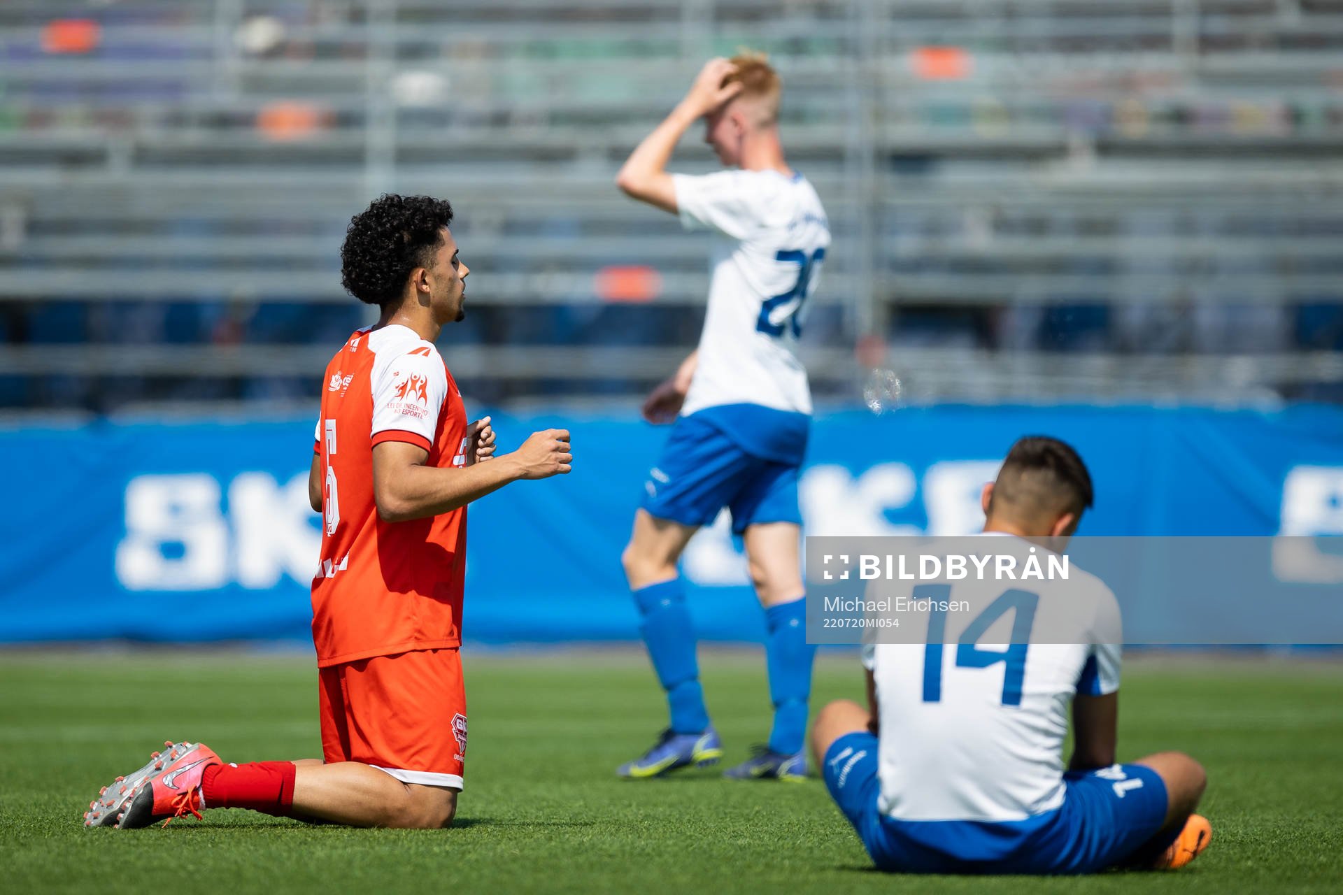 under fotbollsmatchen i Gothia Cup mellan Värnamo och Audax