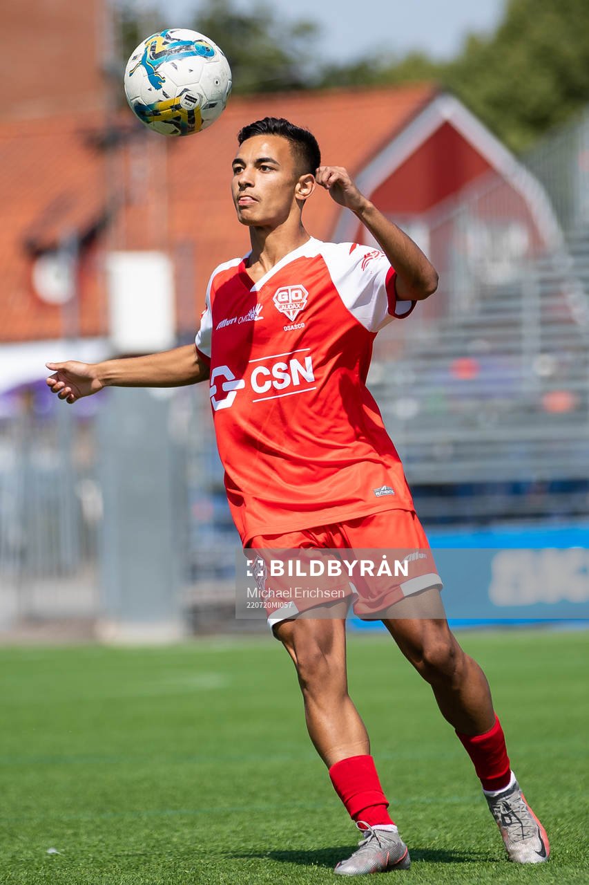 under fotbollsmatchen i Gothia Cup mellan Värnamo och Audax