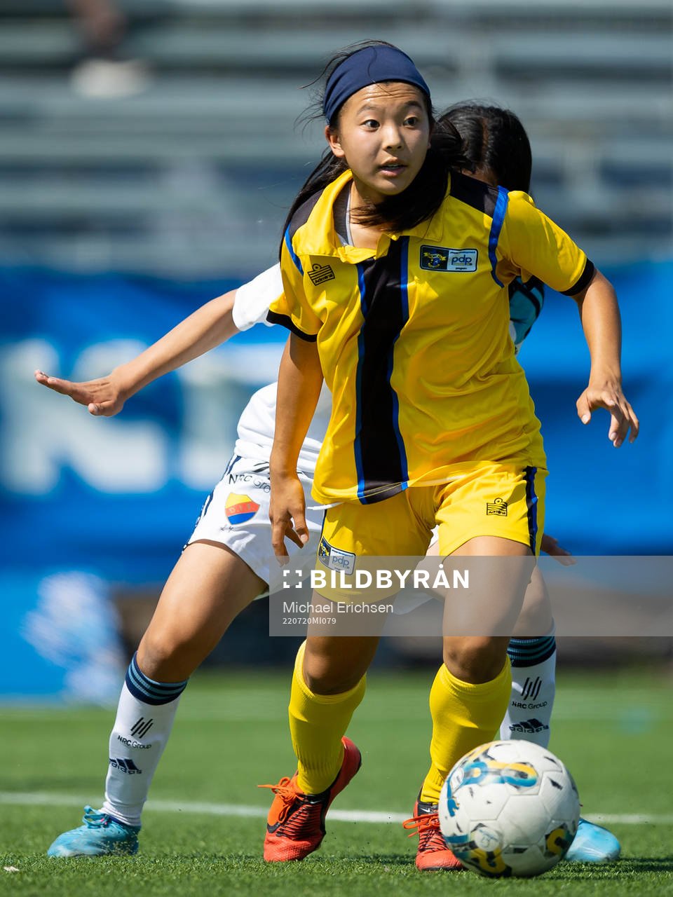 En Norcal spelare med bollen
