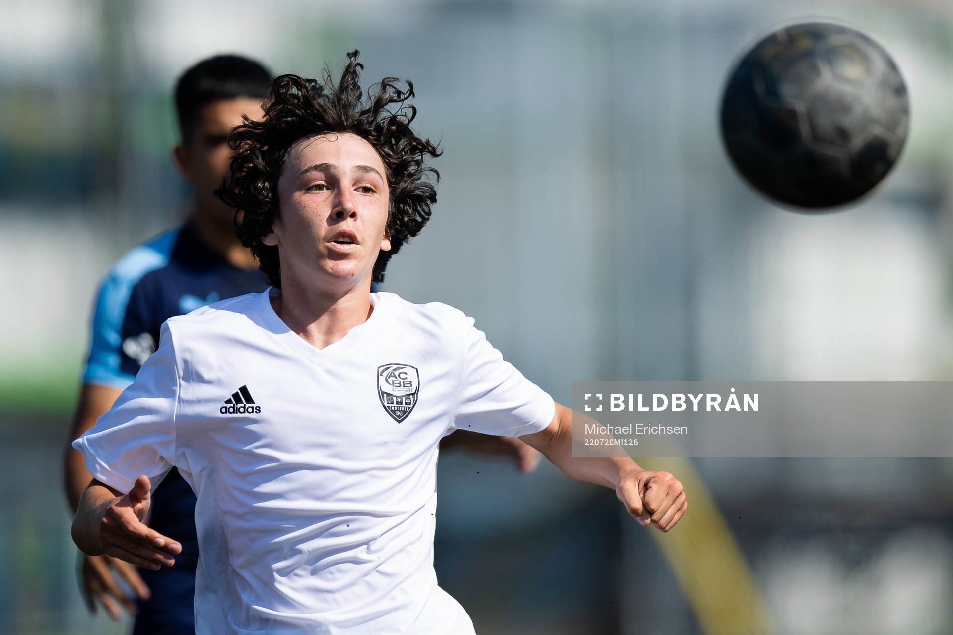 En Paris spelare under fotbollsmatchen i Gothia Cup mellan Malmö FF och ACBB Paris den 20 juli 2022 i Göteborg. 