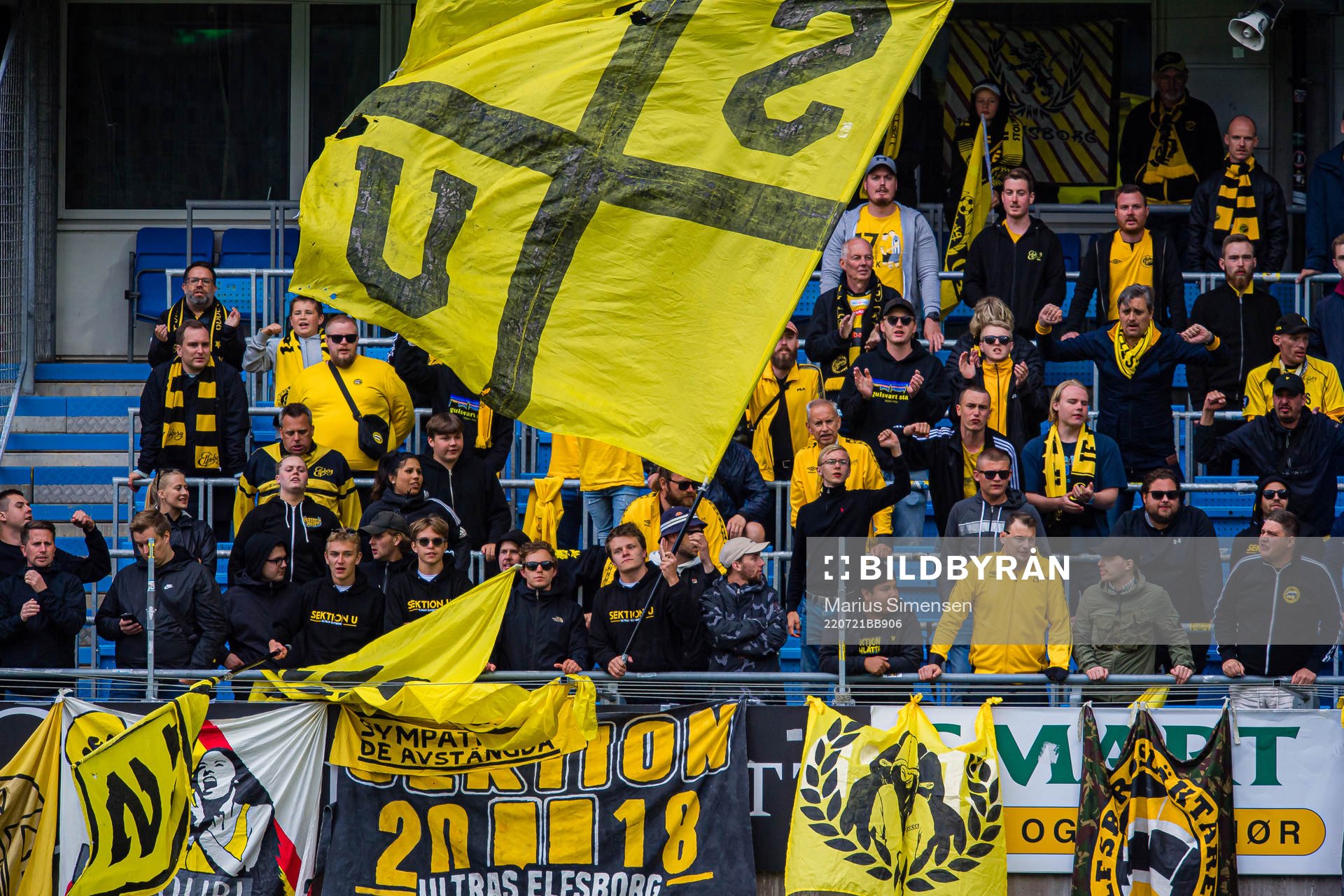 Spectators in the stands
