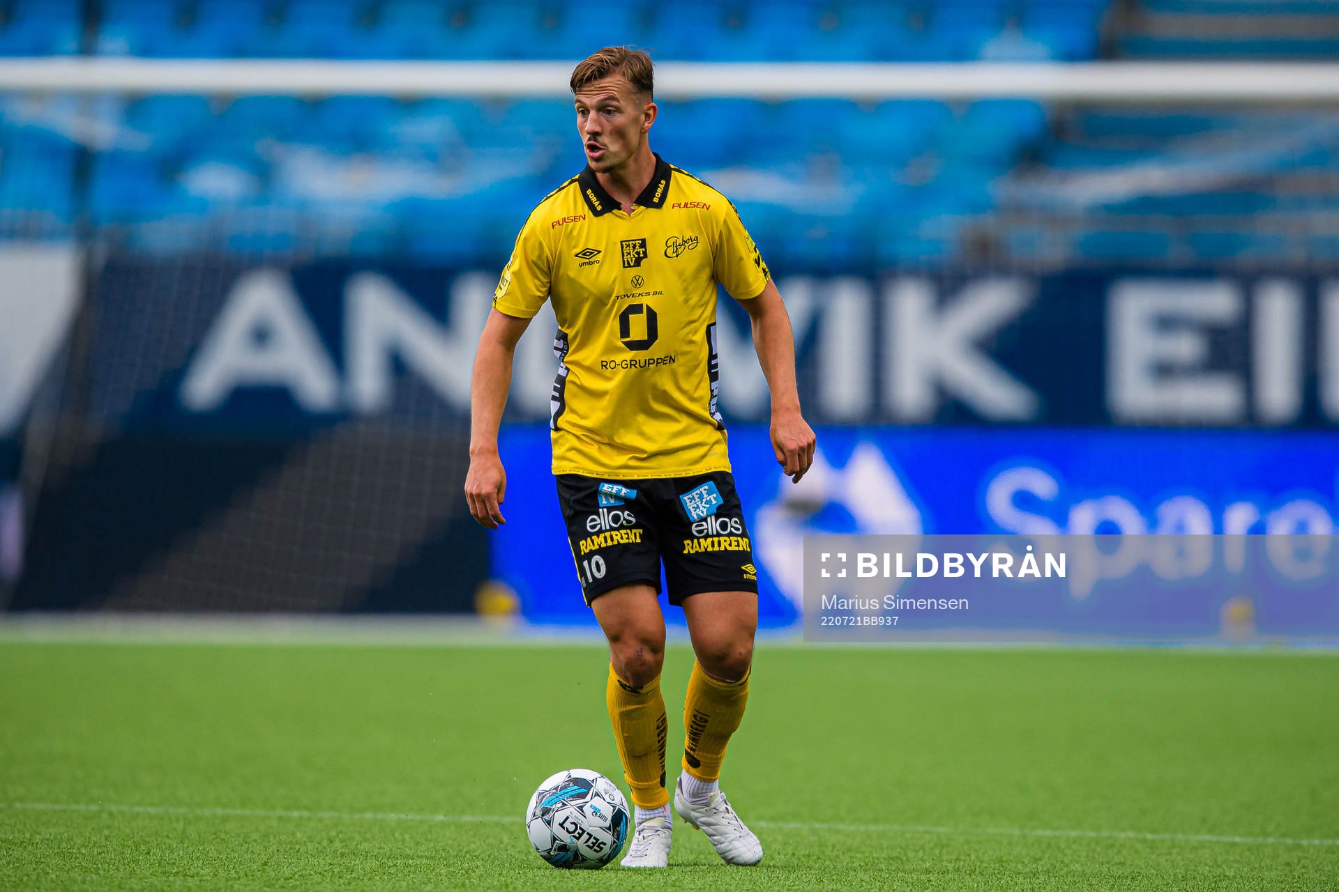 Simon Olsson of Elfsborg during the UEFA Europa Conference League match between Molde and Elfsborg on July 21, 2022 in Molde.